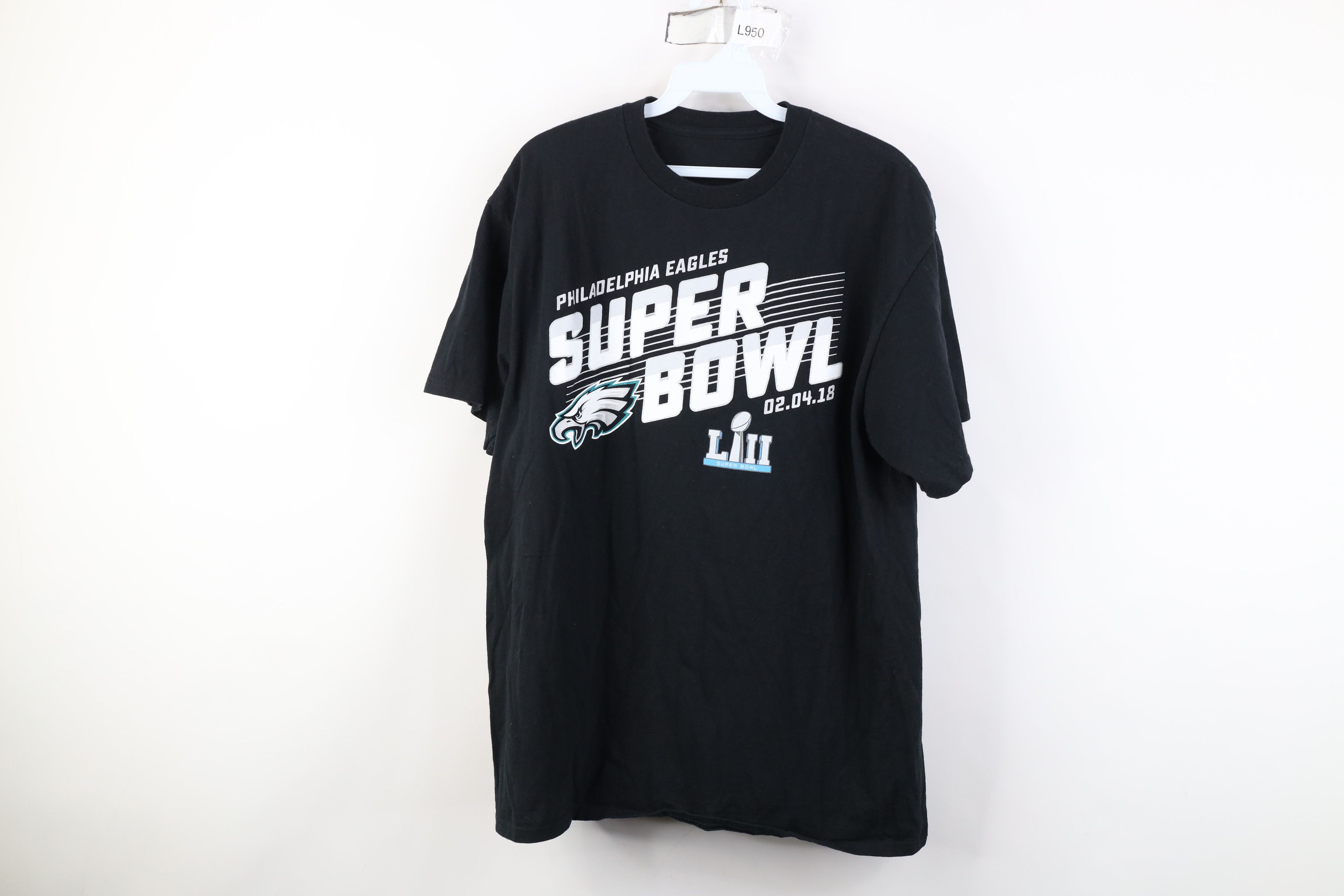 Vintage NFL Super Bowl LII Philadelphia Eagles Football T-Shirt Size US L / EU 52-54 / 3 - 1 Thumbnail