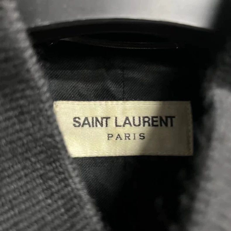 Yves Saint Laurent saint laurentBlack striped casual single-breasted Teddy jac Size US L / EU 52-54 / 3 - 2 Thumbnail