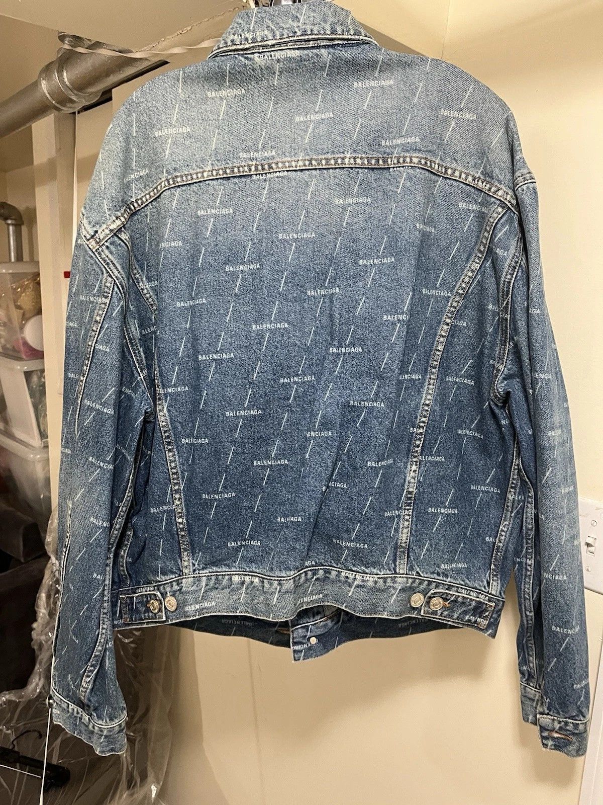 Balenciaga Balenciaga Denim Jacket Size US M / EU 48-50 / 2 - 2 Thumbnail