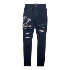 Amiri jeans deals black snake