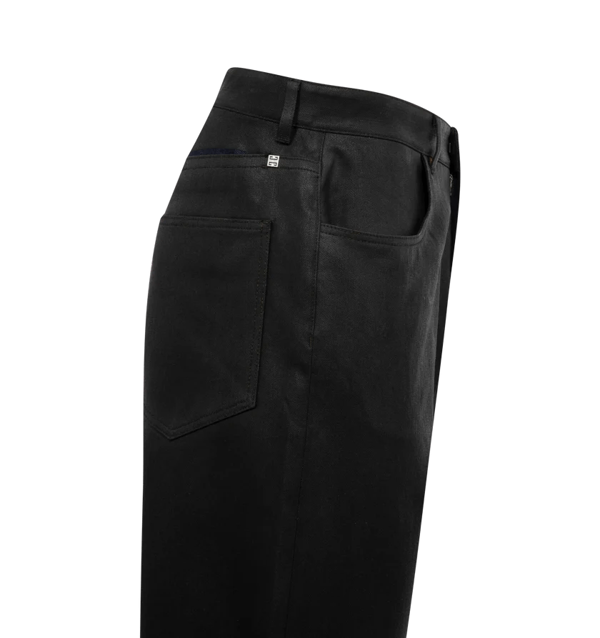 Givenchy o1h1sh11224 Round Regular Fit Jeans in Black Size US 38 / EU 54 - 3 Thumbnail