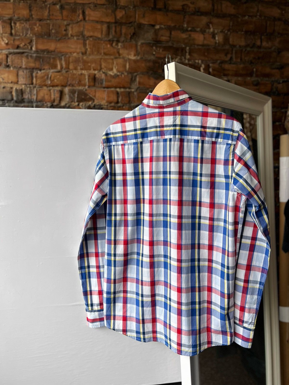 Designer × Tommy Hilfiger Tommy Hilfiger Multicolor Plaid Long Sleeve Button Shirt Size US S / EU 44-46 / 1 - 2 Thumbnail