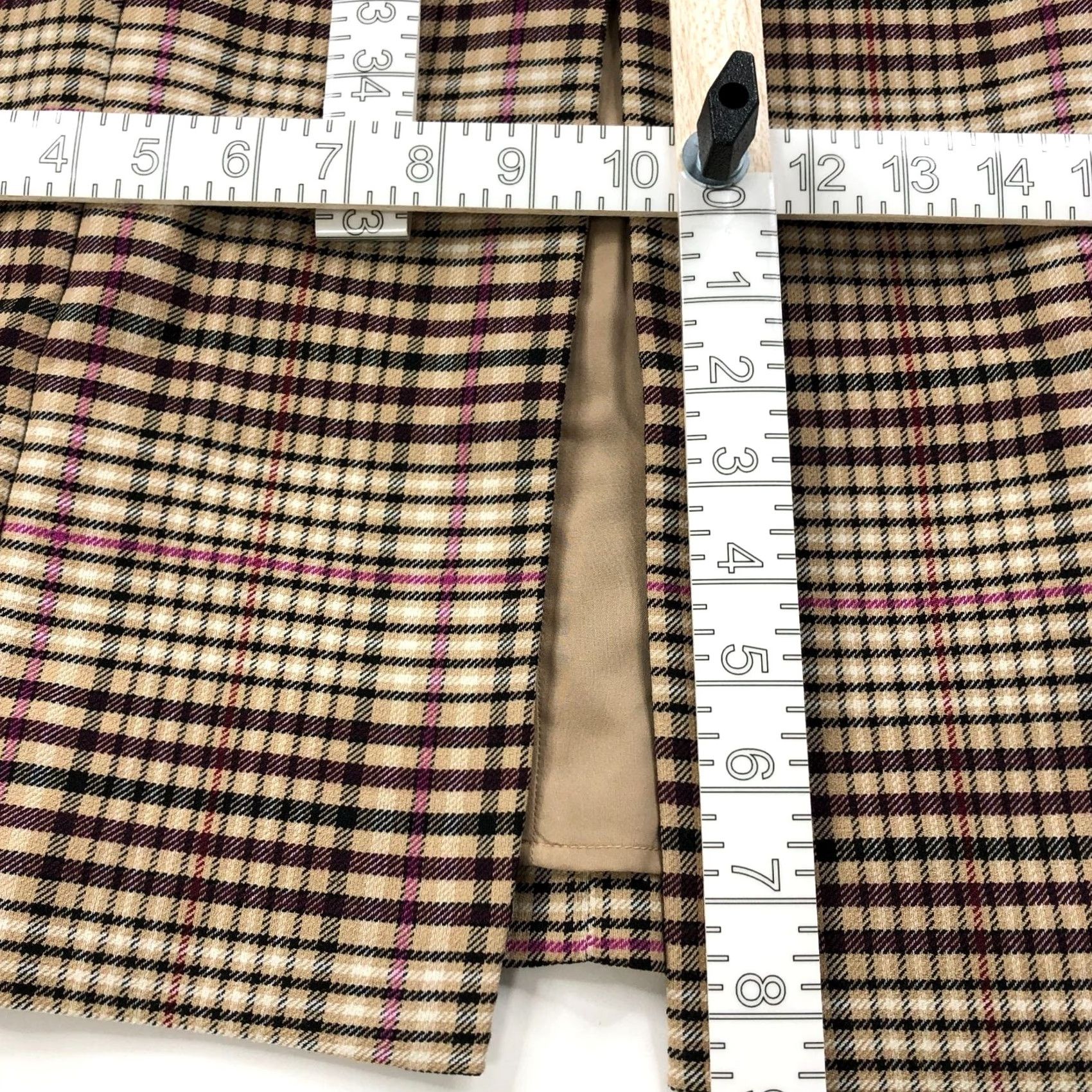 Vintage Ann Taylor Dress Pencil Beige Mock Neck Midi 6 Women Sleeveless Plaid Casual Vintage Not Applicable Size M / US 6-8 / IT 42-44 - 5 Thumbnail