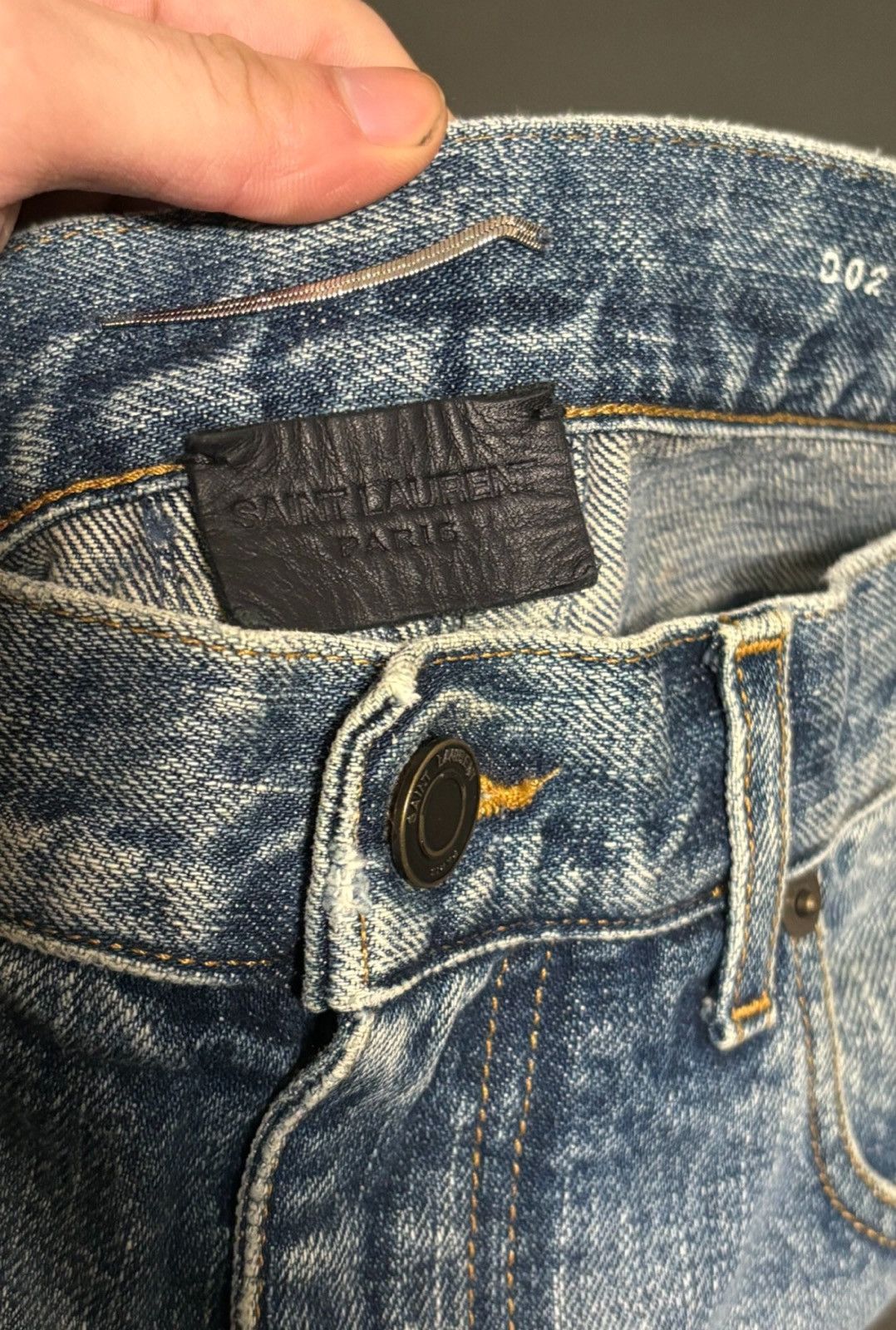 Saint Laurent Paris Saint Laurent SLP 2017SS Single Knee Slashed Jeans Size US 30 / EU 46 - 3 Thumbnail