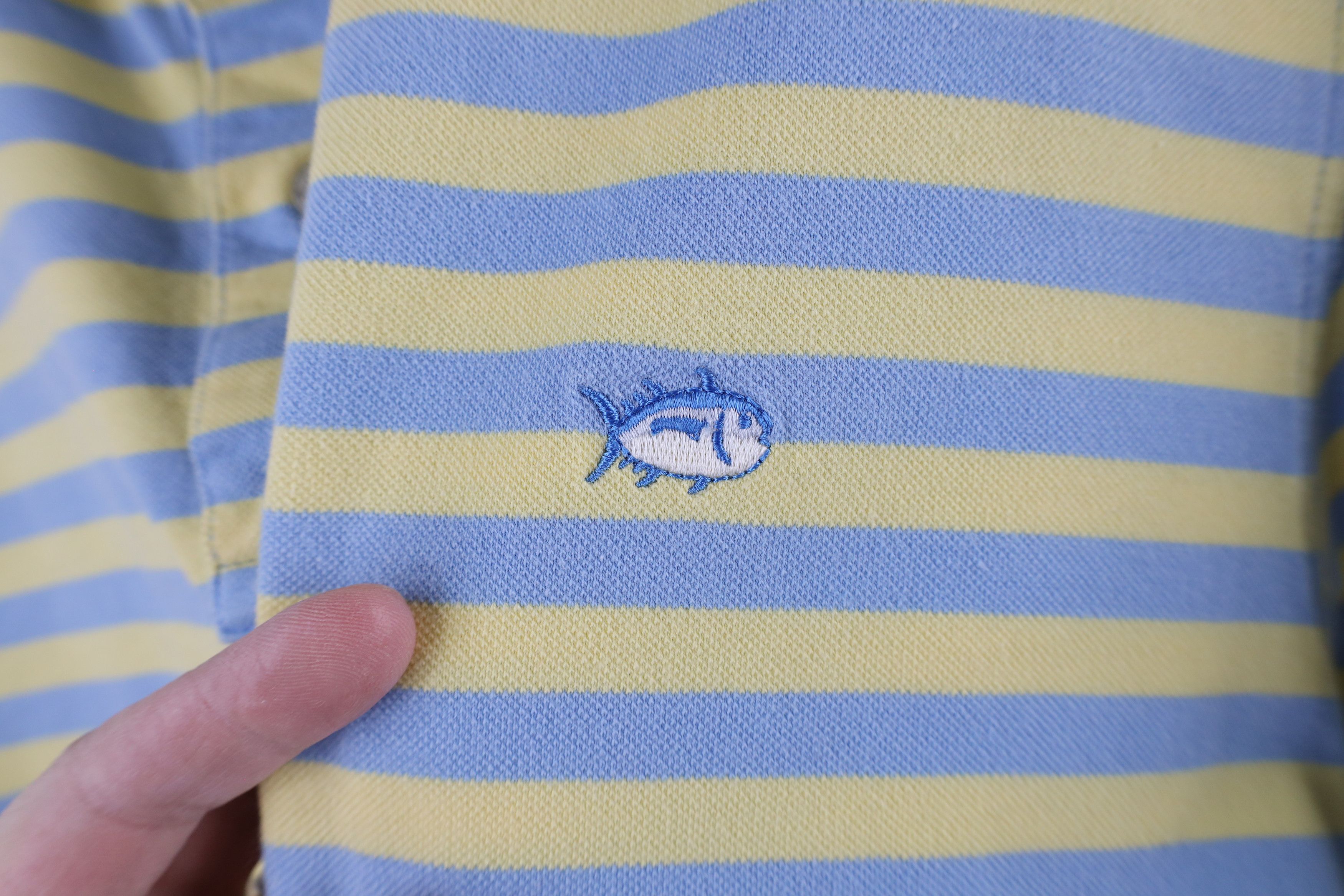 Southern Tide × Vintage Southern Tide Striped The Skip Jack Polo Shirt Cotton Size US M / EU 48-50 / 2 - 4 Thumbnail