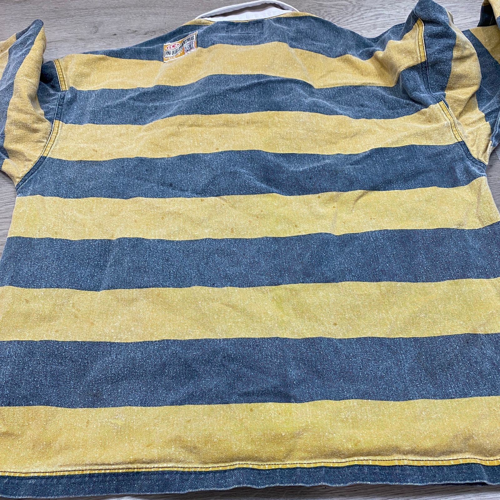 Other S.C. Duds PCH Striped Rugby Long Sleeve Polo Shirt Large Size US L / EU 52-54 / 3 - 9 Thumbnail