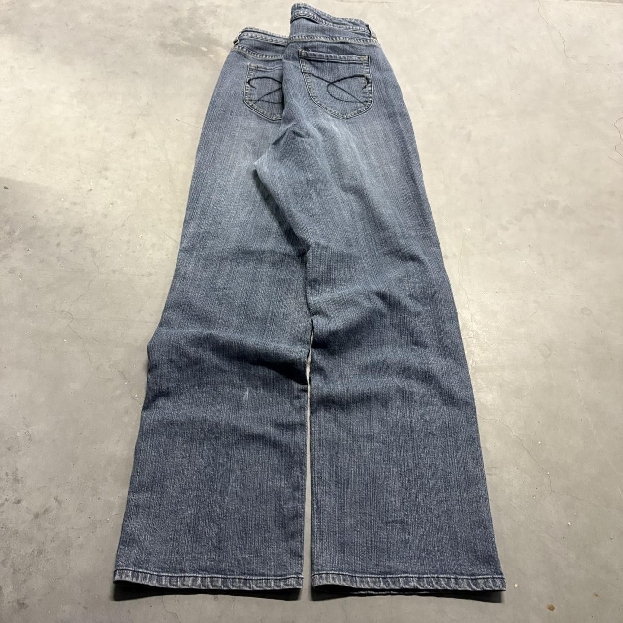 Chicos Crazy Vintage Y2K/2000s Baggy Chico’s Platinum Dark Wash Denim Jeans! Size US 34 / EU 50 - 6 Thumbnail