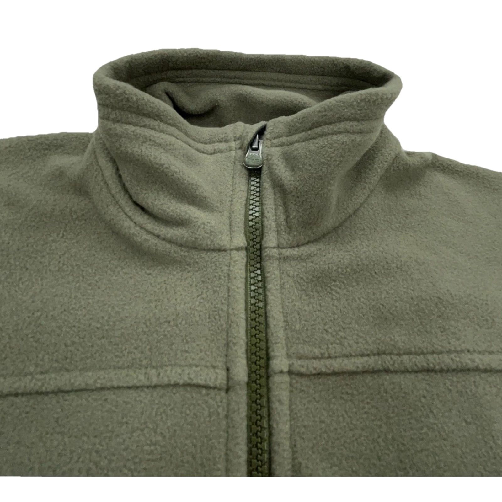 Vintage VEST REI Men M Green Fleece Jacket Layer Outdoors Olive Army Hiking Short Stand-Up Collar Zipper Pockets All Seasons Regular Fit Size US M / EU 48-50 / 2 - 4 Thumbnail