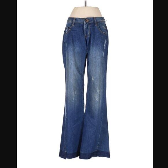 Free People × One Teaspoon One Teaspoon Free People Jeans 22 XXS NWT Westender Flare Fe Size 22" - 2 Thumbnail