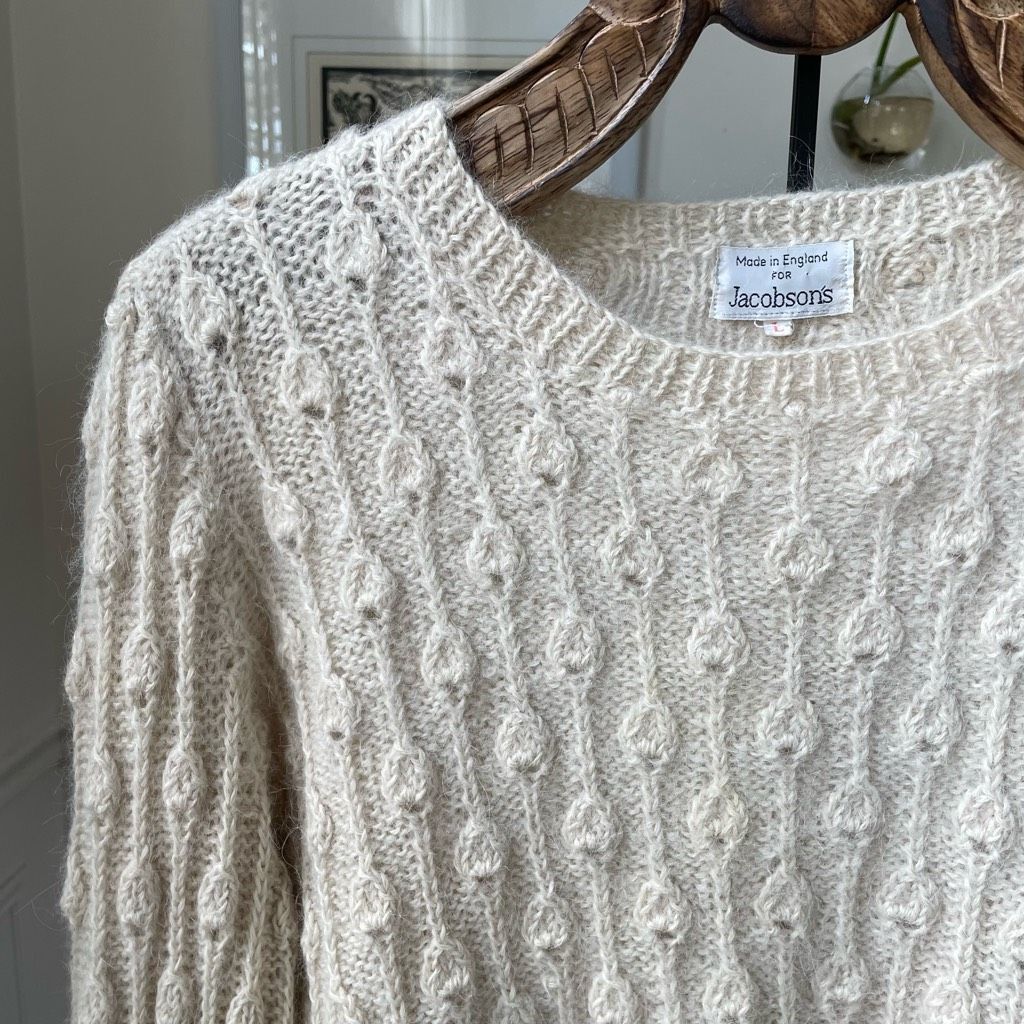 Other Vintage Olivia Paul 100% Alpaca Made in England Texture Knit Size L / US 10 / IT 46 - 2 Thumbnail