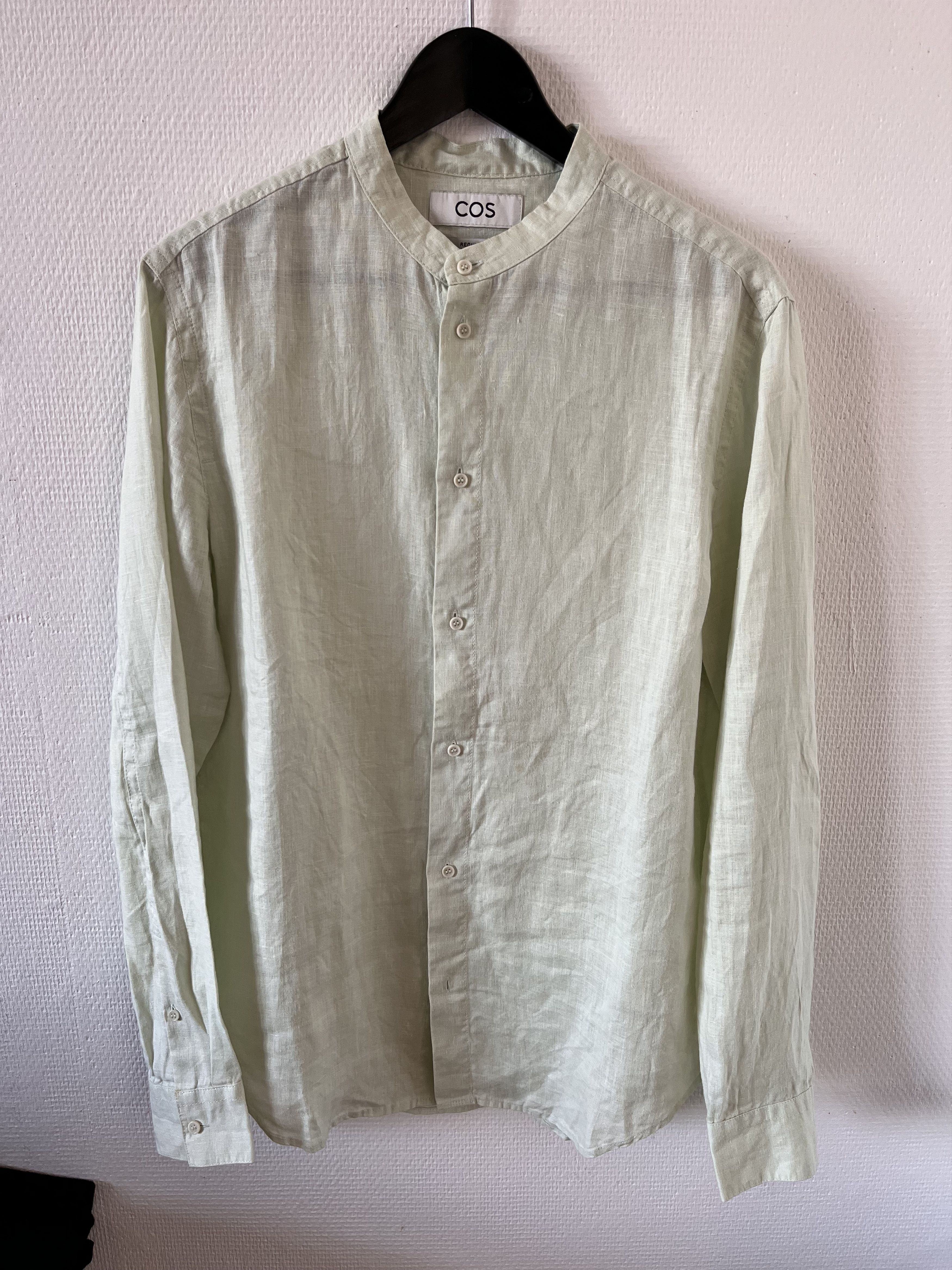 Cos Cos Linen Mandarin Collar Shirt Size US M / EU 48-50 / 2 - 1 Thumbnail