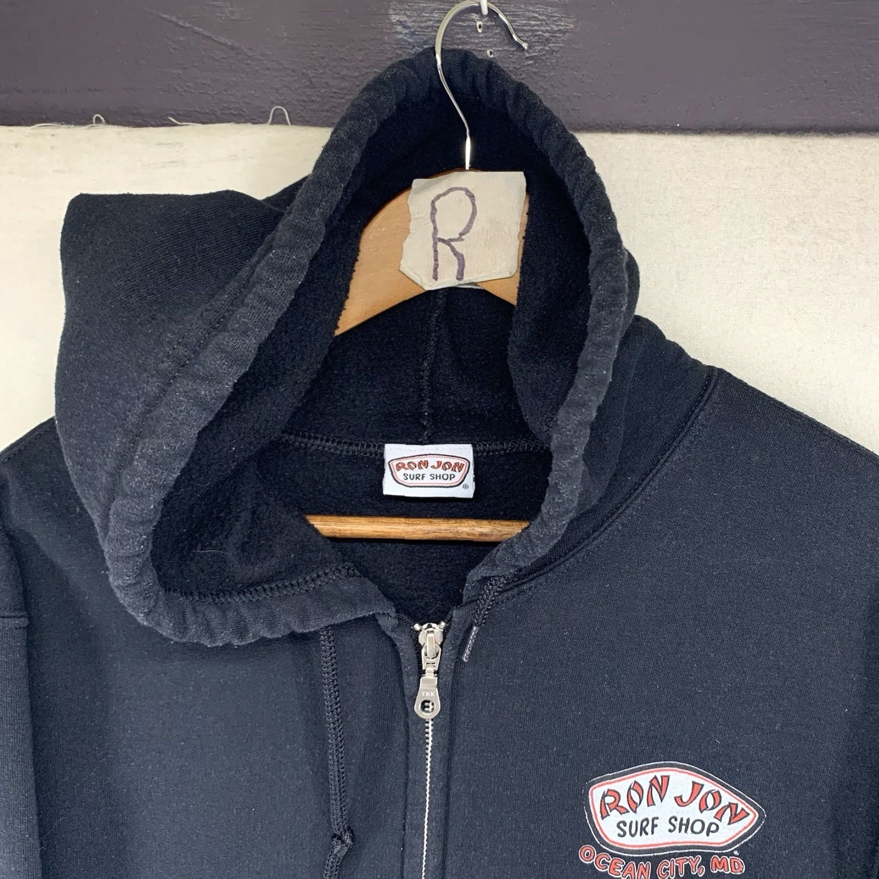 Ron Jon Surf Shop VINTAGE Ron Jon Surf Shop Hoodie Adult Small Black Full Zip Ocean City Maryland Size US S / EU 44-46 / 1 - 5 Thumbnail