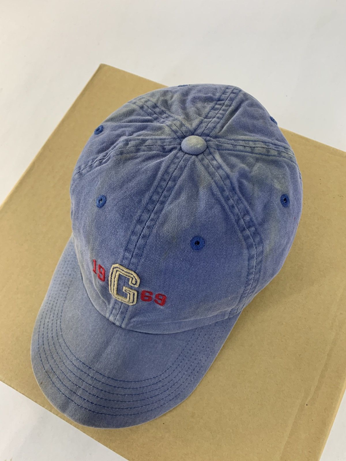 Gap Gap 1969 6 Panel Khakis Cap Spell Out Logo Adjustable Zip Size ONE SIZE - 3 Thumbnail