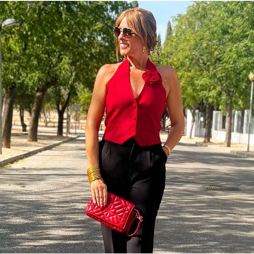 Mango RARE!!! MANGO BLOGGER FAVE!!! Halter Neck Vest NWT Size M / US 6-8 / IT 42-44 - 19 Thumbnail
