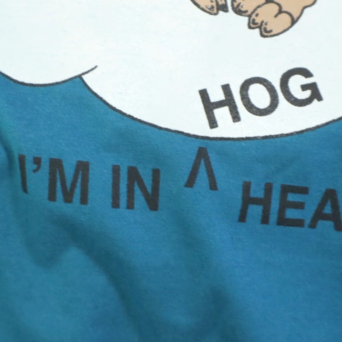 Hanes VINTAGE Hanes T-Shirt Cat: Hog Heaven Ham Festival Solid Teal Men XL Shirt Size US XL / EU 56 / 4 - 6 Thumbnail