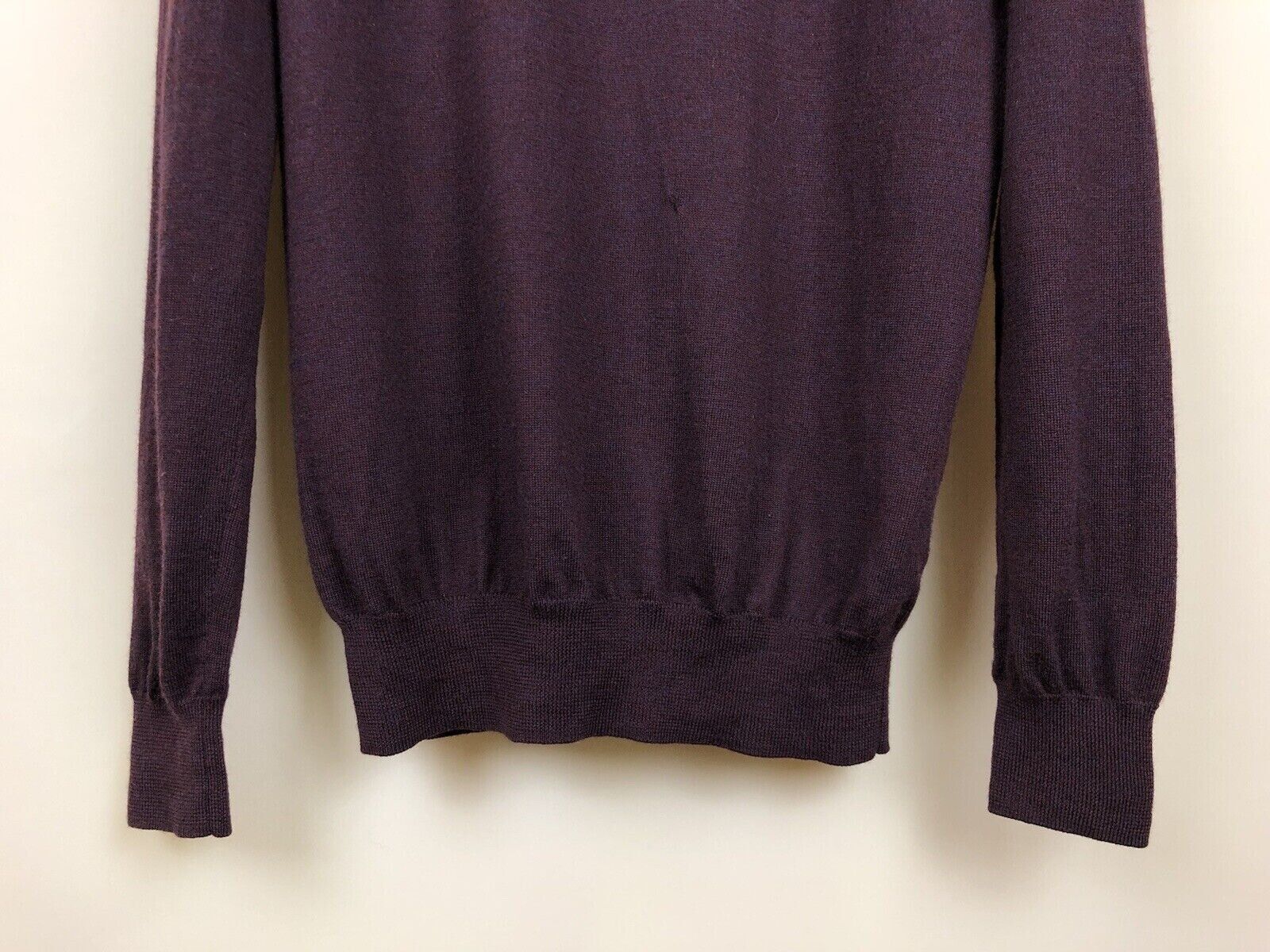 Burberry BURBERRY BRIT SWEATER PULLOVER 1/4 ZIP MERINO WOOL MENS Size US M / EU 48-50 / 2 - 16 Thumbnail