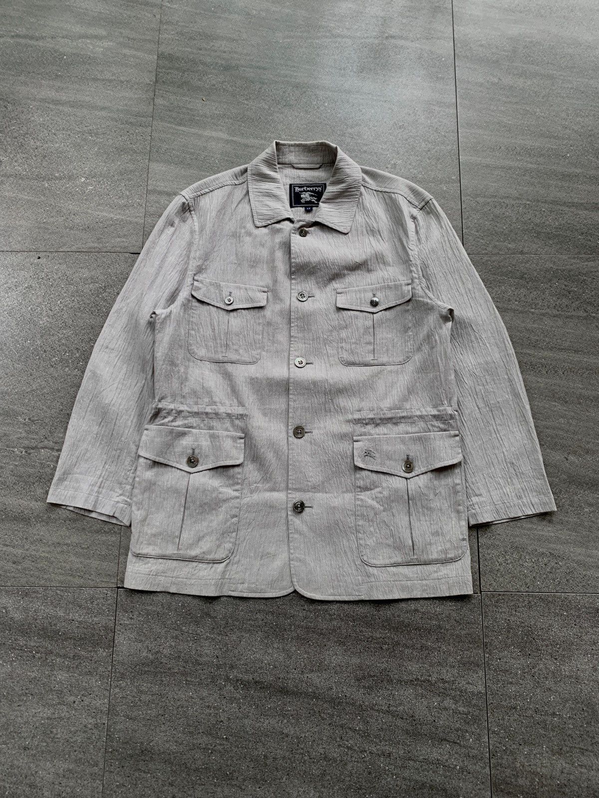 Burberry FREE TAX! M-65 Cargo Linen Jacket Size US M / EU 48-50 / 2 - 2 Thumbnail