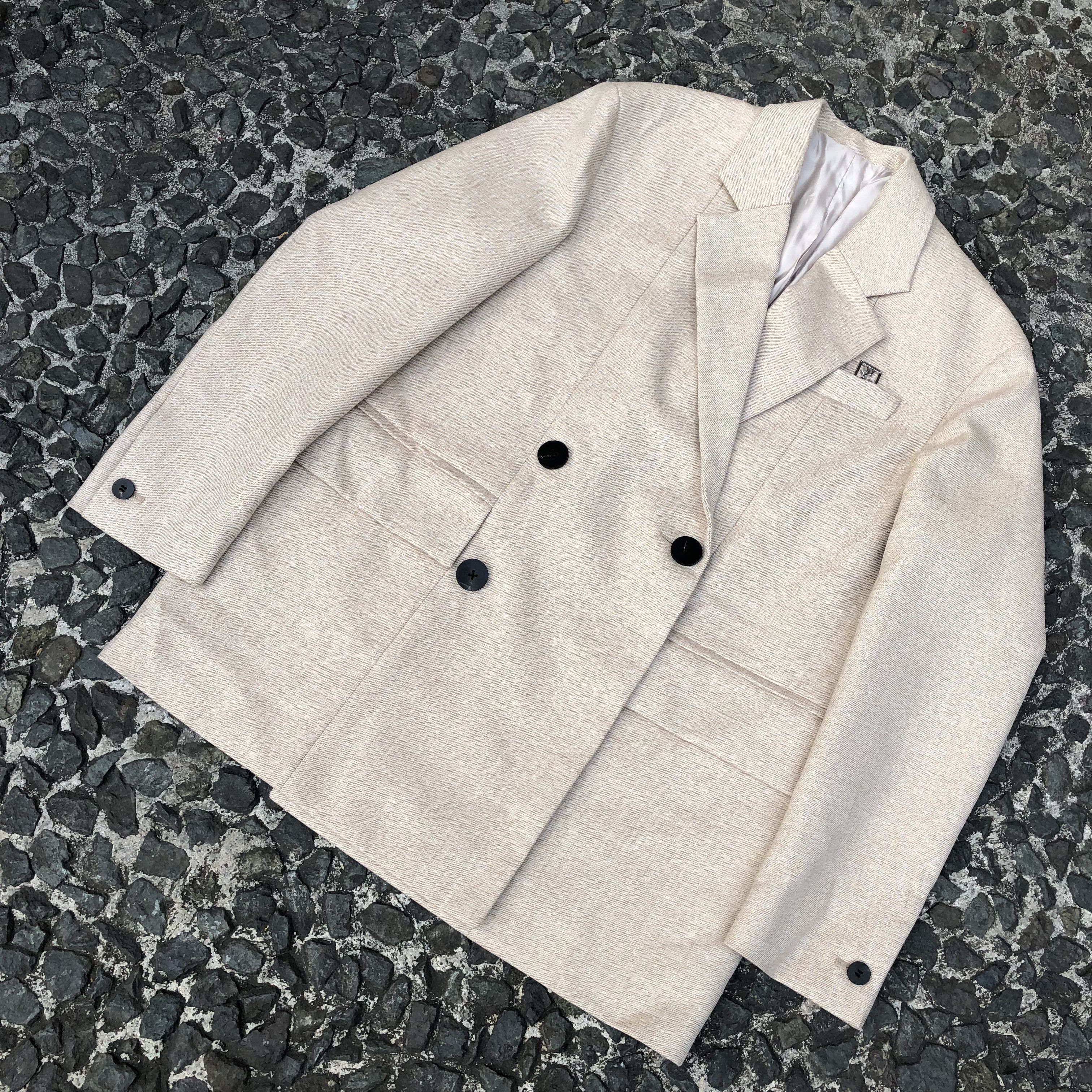 Wooyoungmi Wooyoungmi Double Breasted Wool Blazer Size 46R - 3 Thumbnail