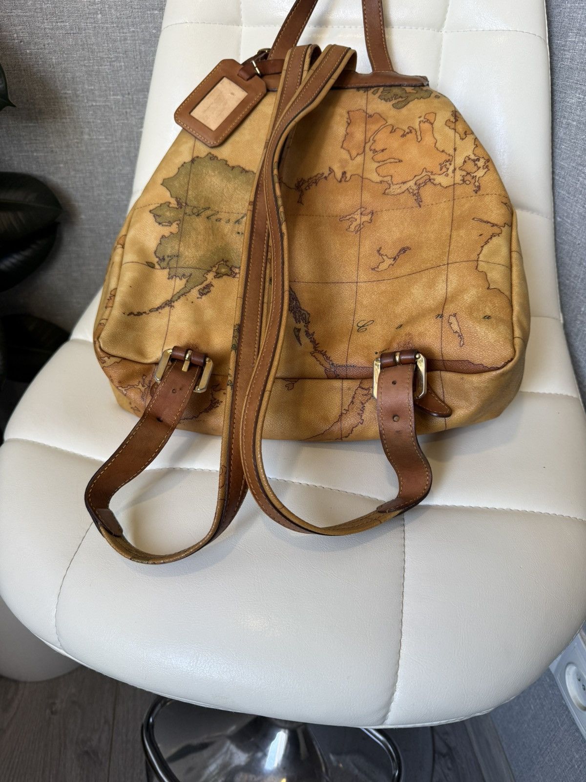 Alviero Martini ALVIERO MARTINI 1A CLASSE Geo Map Leather Backpack Size ONE SIZE - 11 Thumbnail