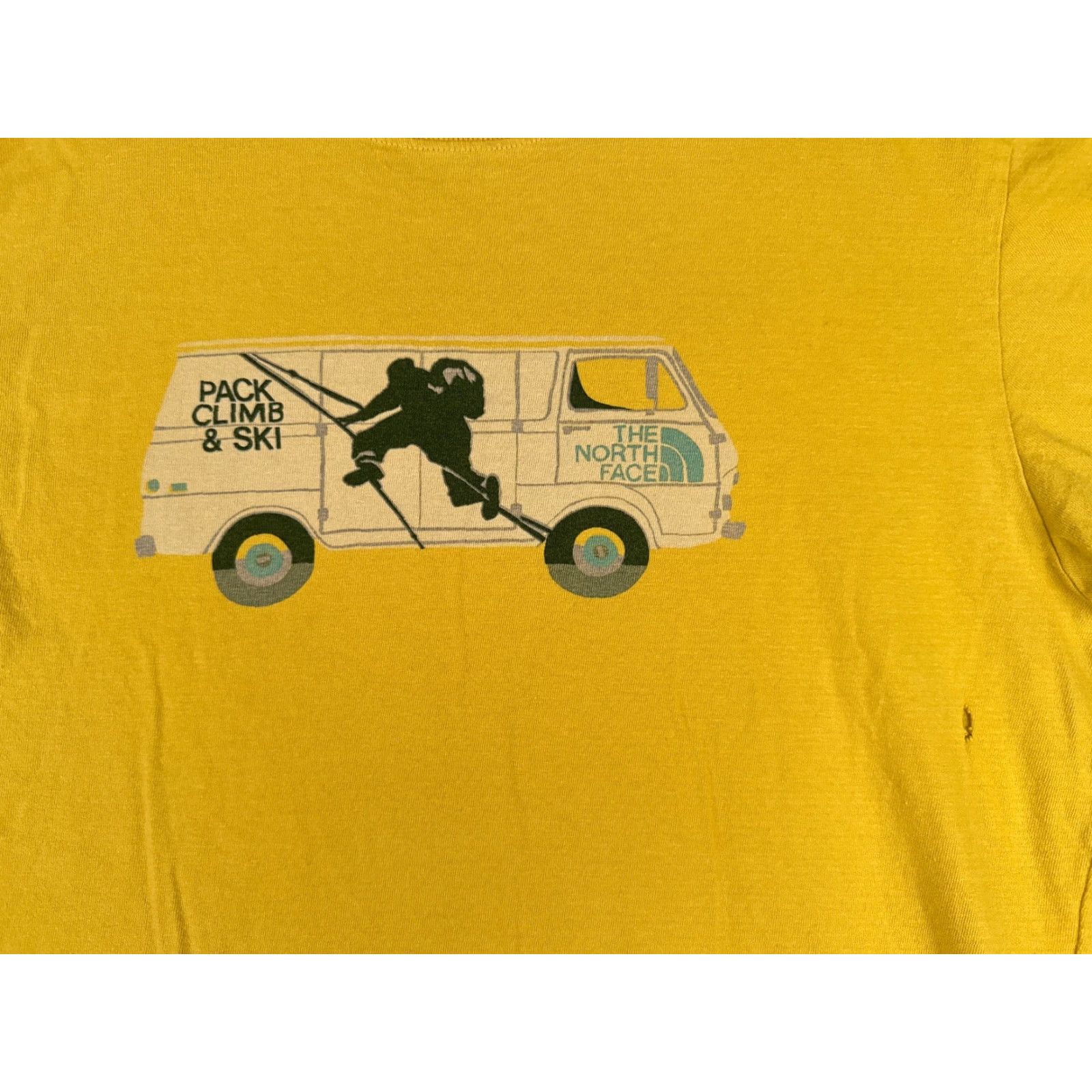 The North Face The North Face Shirt Men Medium Yellow Short Sleeve Outdoor T-Shirt 100% Cotton Breathable Size US M / EU 48-50 / 2 - 7 Thumbnail