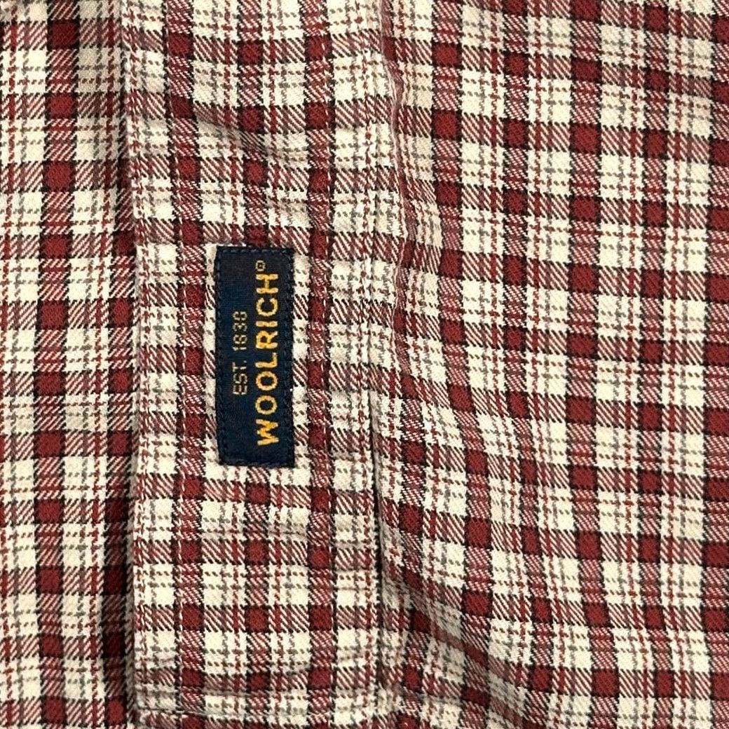 Vintage VINTAGE Woolrich Shirt Mens XL Red Plaid Cotton Long Sleeve Button-Up with Pocket 90s Outdoor USA Size US XL / EU 56 / 4 - 7 Thumbnail