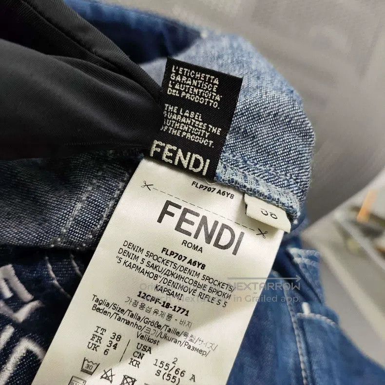 Other Fendi Denim Blue Shaping Pants Size 25" / US 0 / IT 36 - 7 Thumbnail