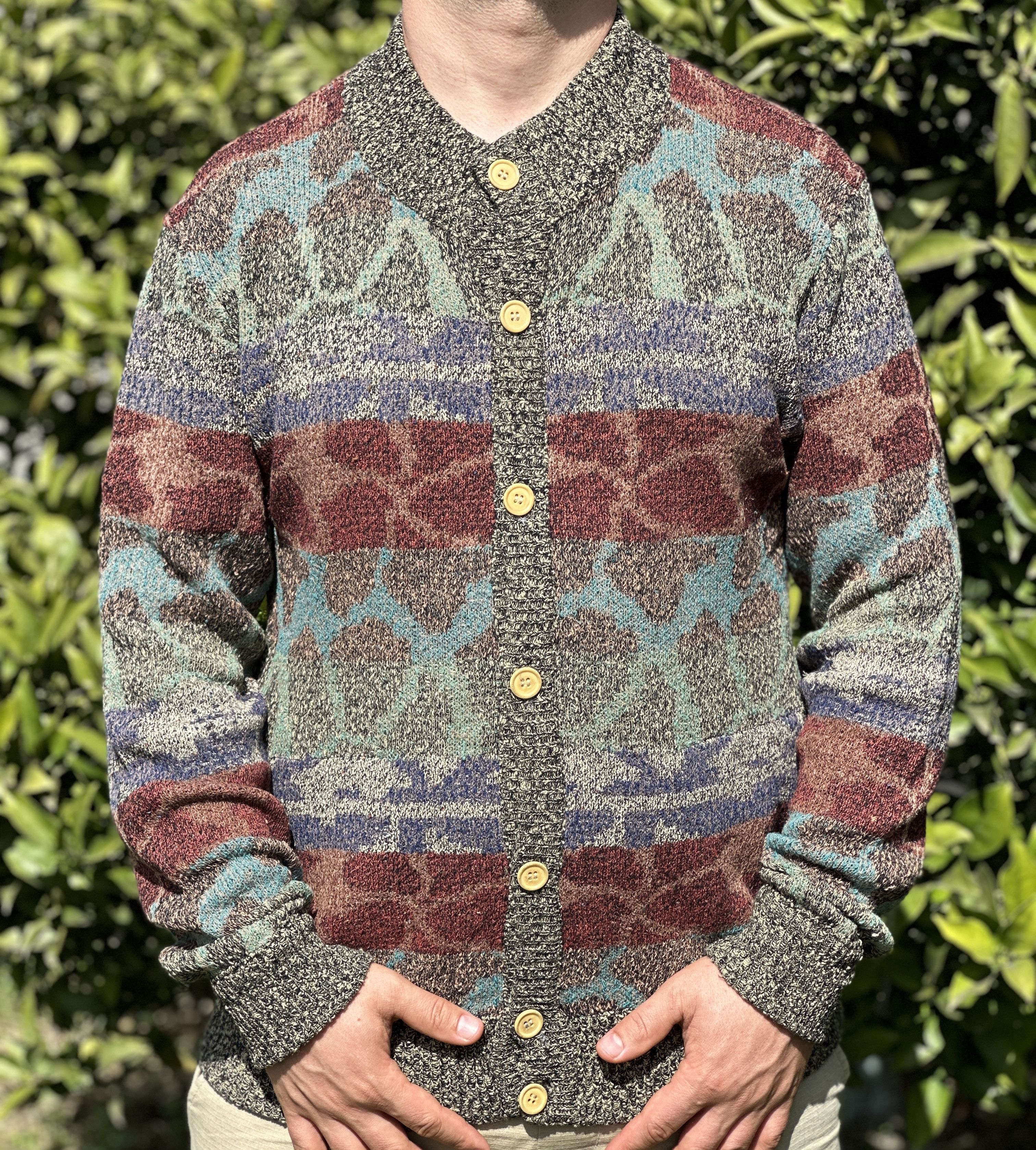 Missoni Missoni Uomo Cardigan 3D Knit DNA Retro Sweater Size L Size US L / EU 52-54 / 3 - 9 Thumbnail