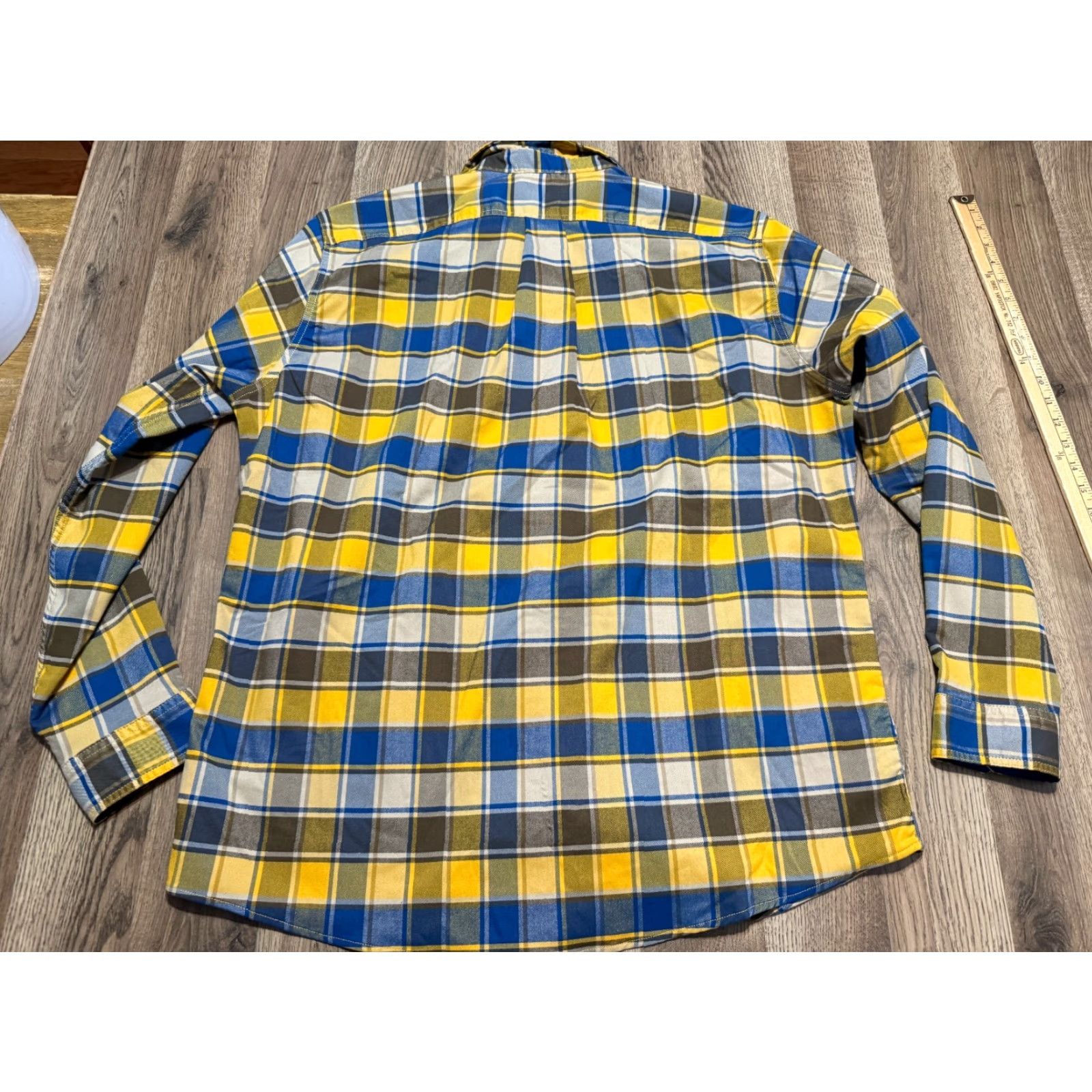 Eddie Bauer Eddie Bauer Shirt Men XL Blue Brown Yellow Plaid Long Sleeve Button Up Shirt Size US XL / EU 56 / 4 - 2 Thumbnail