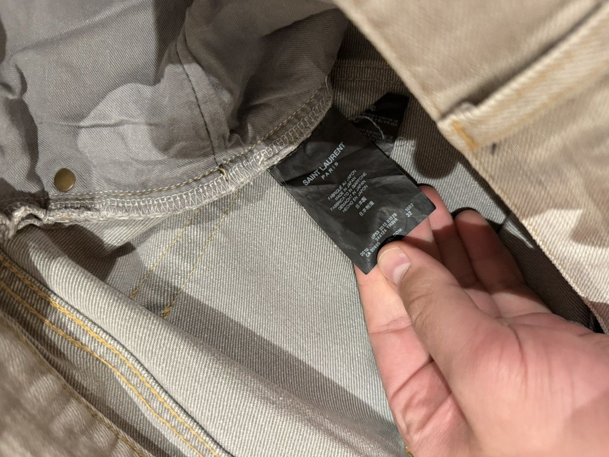 Saint Laurent Paris Saint Laurent D02 Light Distressed Grey Denim Size US 32 / EU 48 - 5 Thumbnail