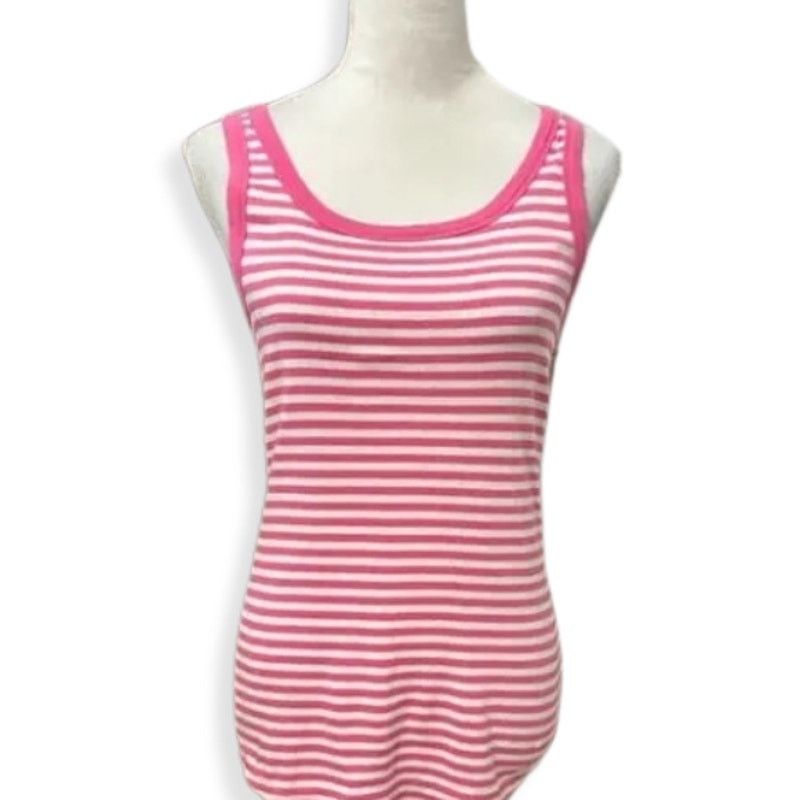 Other Caslon Tank Top Striped Sleeveless Pink White W Small NWOT Size S / US 4 / IT 40 - 1 Thumbnail