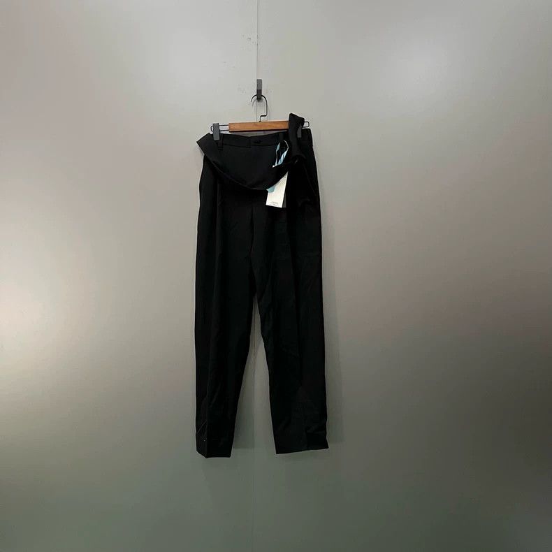 Dior Dior Black belt suit trousers 2502-Nextarrow Size US 28 / EU 44 - 1 Thumbnail
