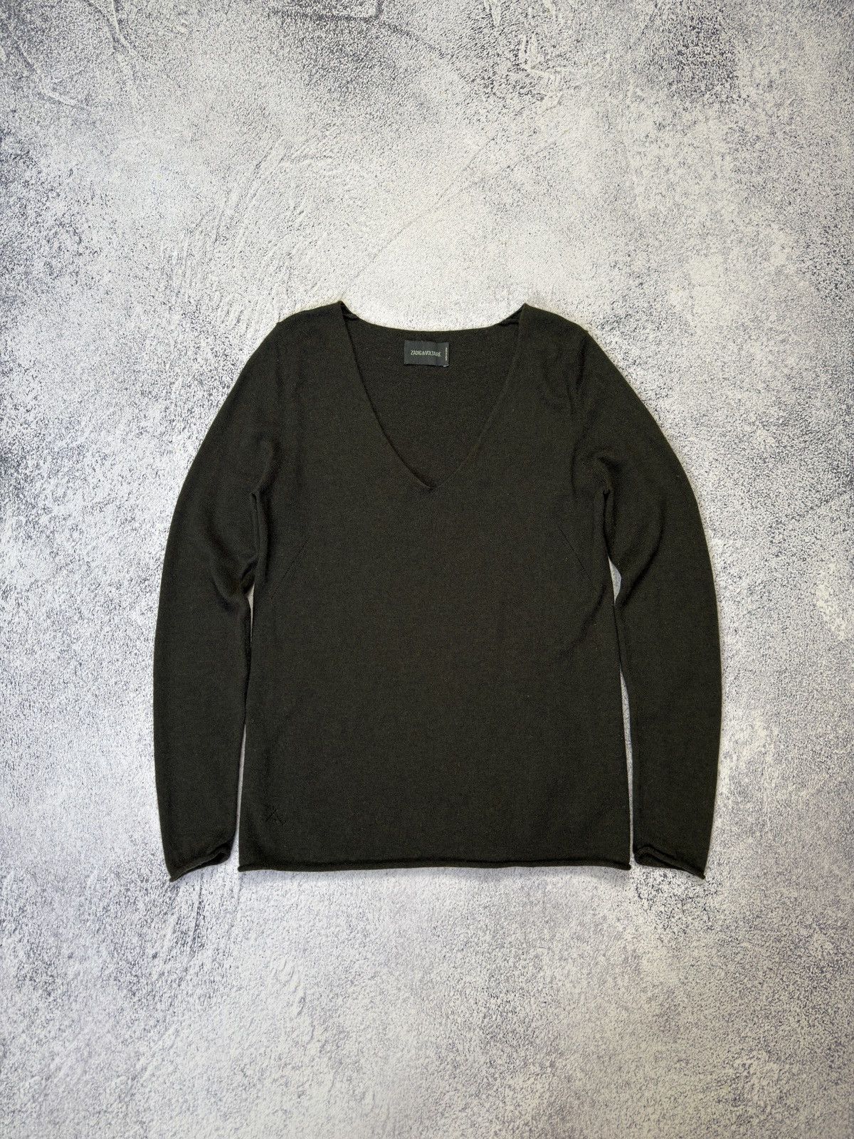 Zadig & Voltaire Zadig & Voltaire Nosfa Patch Cashmere Blend V-Neck Sweater Size M / US 6-8 / IT 42-44 - 9 Thumbnail