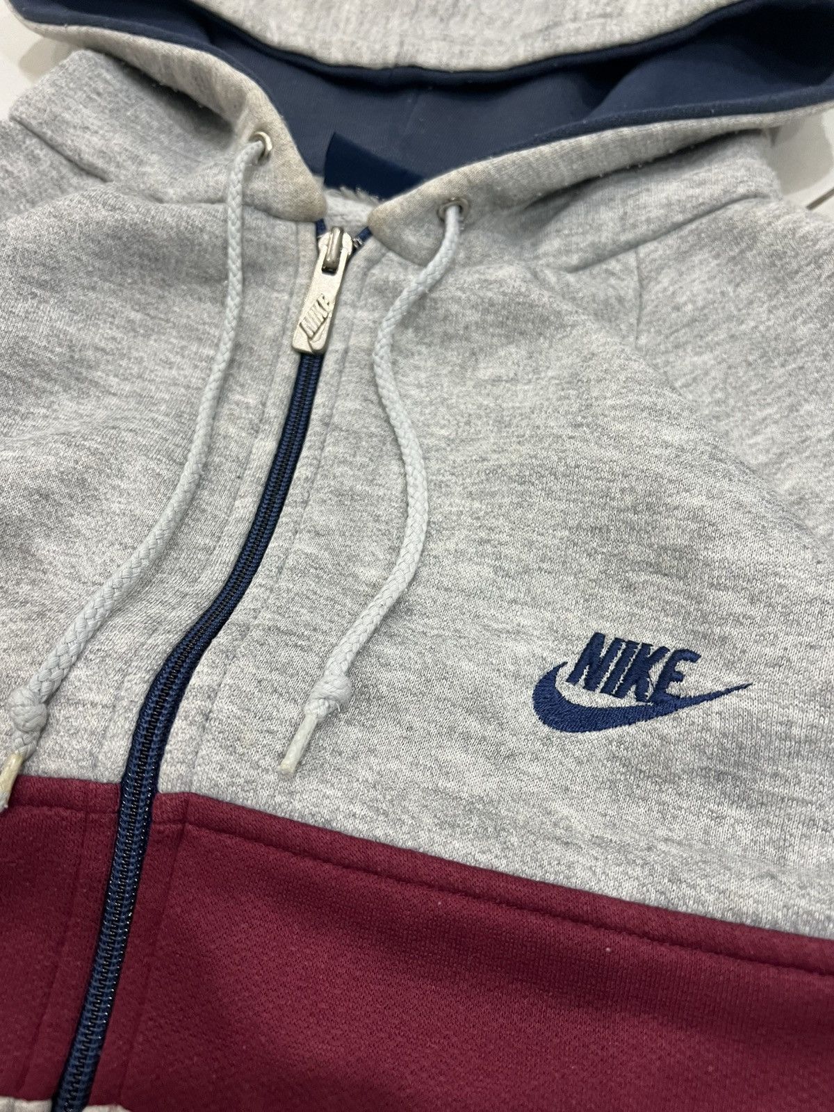 Nike Vintage 80s Nike Hoodie Zipper Blue Tag Size US M / EU 48-50 / 2 - 7 Thumbnail
