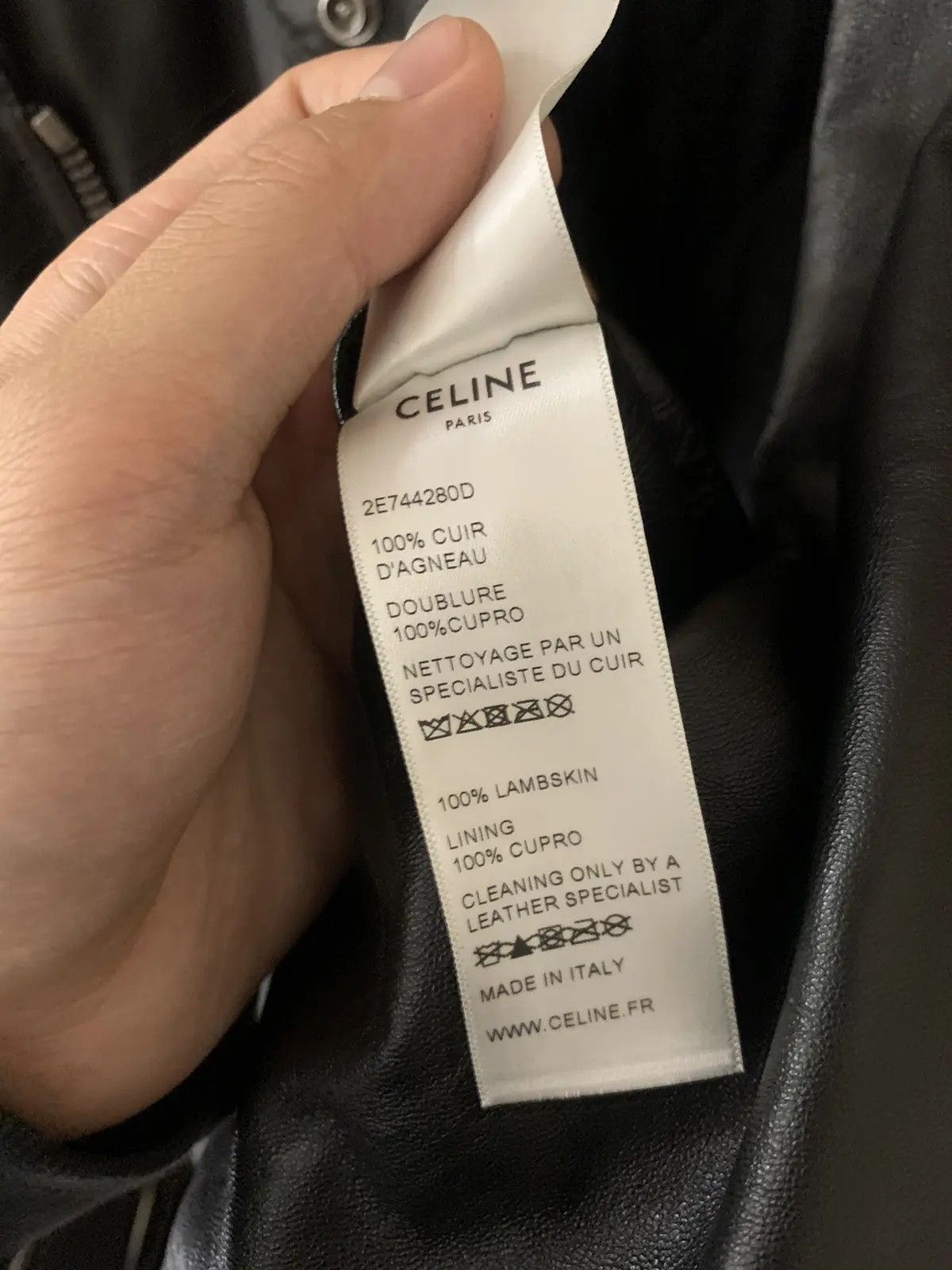 Celine Celine Racer Lambskin Leather Jacket Size US M / EU 48-50 / 2 - 4 Thumbnail