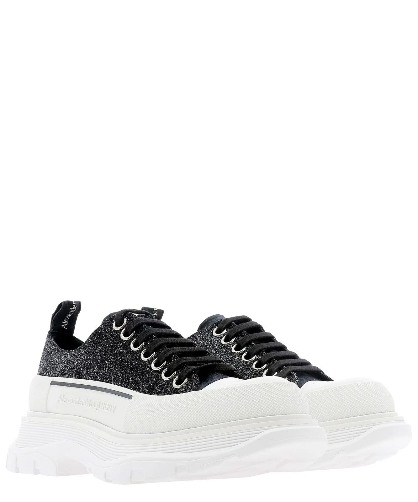 Alexander McQueen o1y0225 Low-Top Sneakers in Black & White Size US 6 / IT 36 - 3 Thumbnail