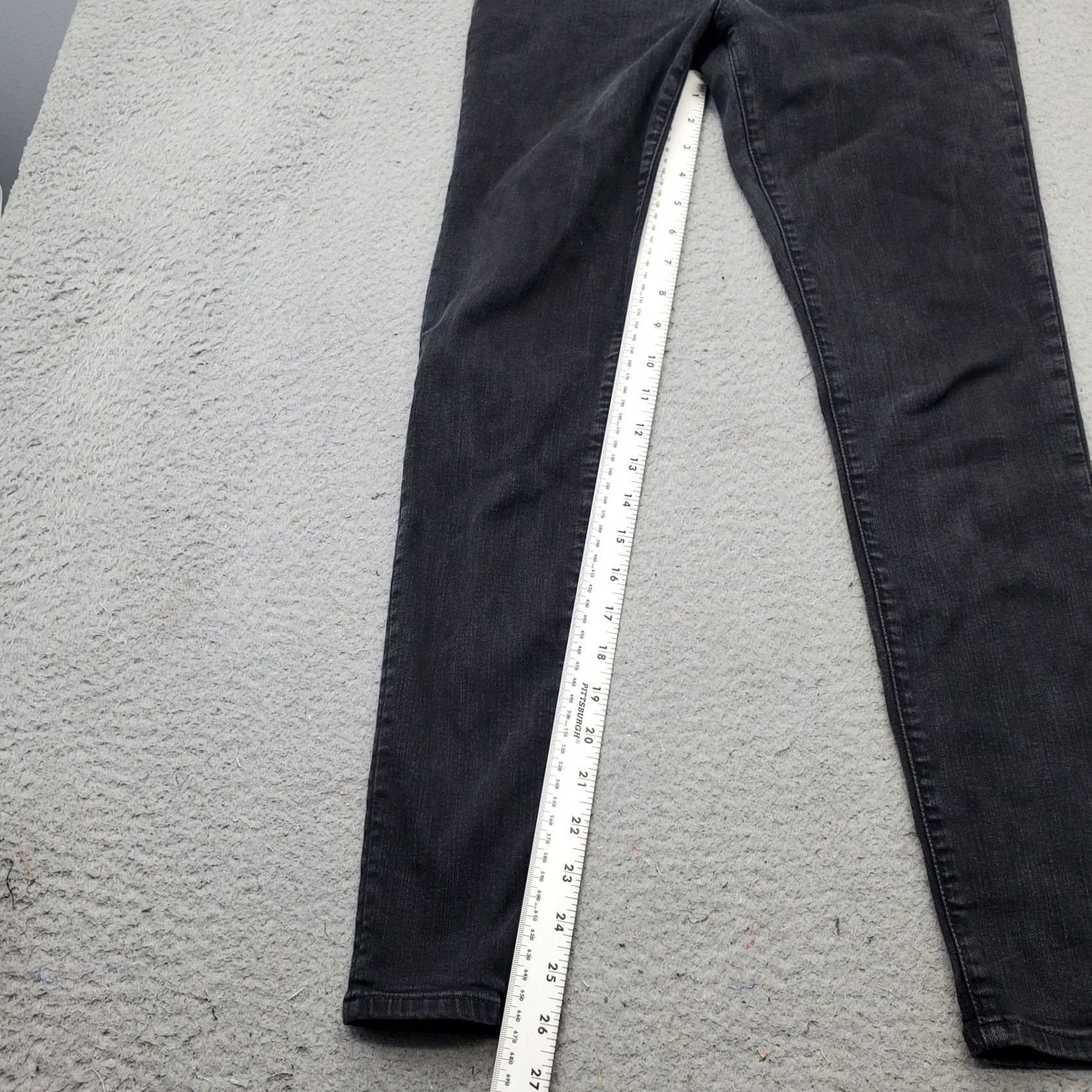 Madewell Madewell Womens Jeans 29 Black Flat Front 5-Pocket Skinny Leg Roadtripper Design Regular Denim Subtle Breathable Stretch Size 29" - 5 Thumbnail
