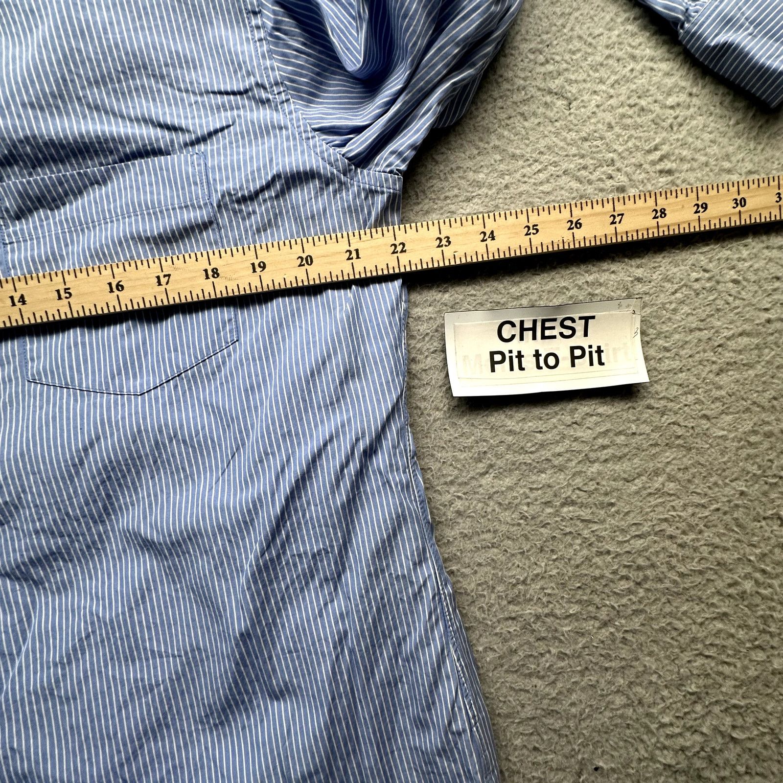 J.Crew J Crew Thompson Button Up Dress Shirt Mens XL Blue Striped Size US XL / EU 56 / 4 - 5 Thumbnail