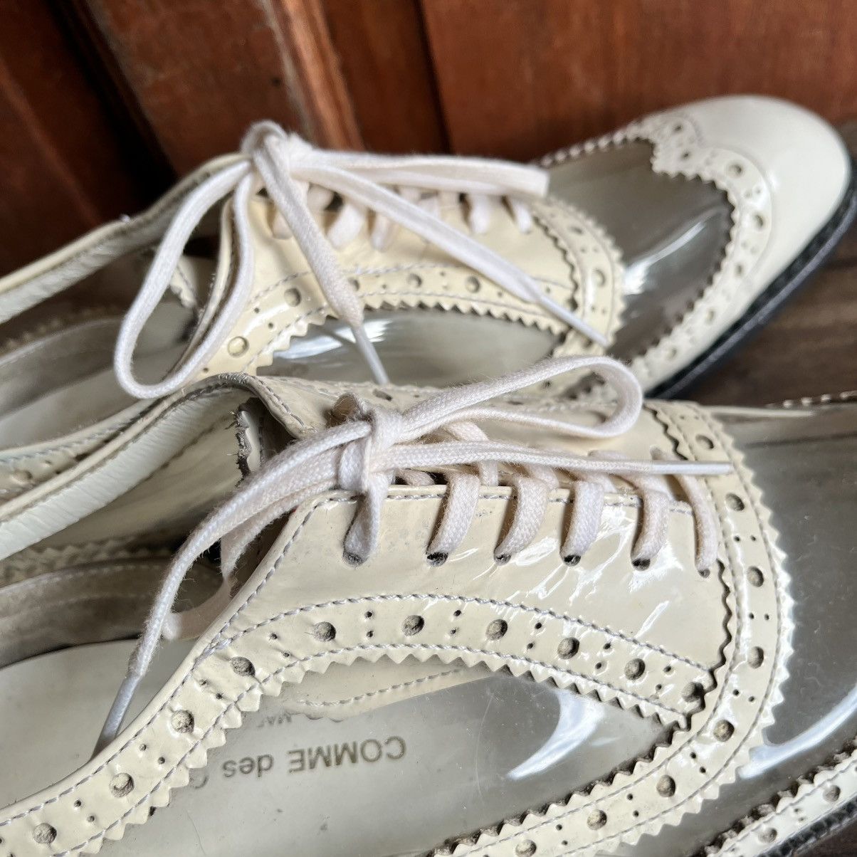 Comme des Garcons COMME DES GARCONS CLEAR WHITE PATENT OXFORD Size US 7 / IT 37 - 12 Thumbnail