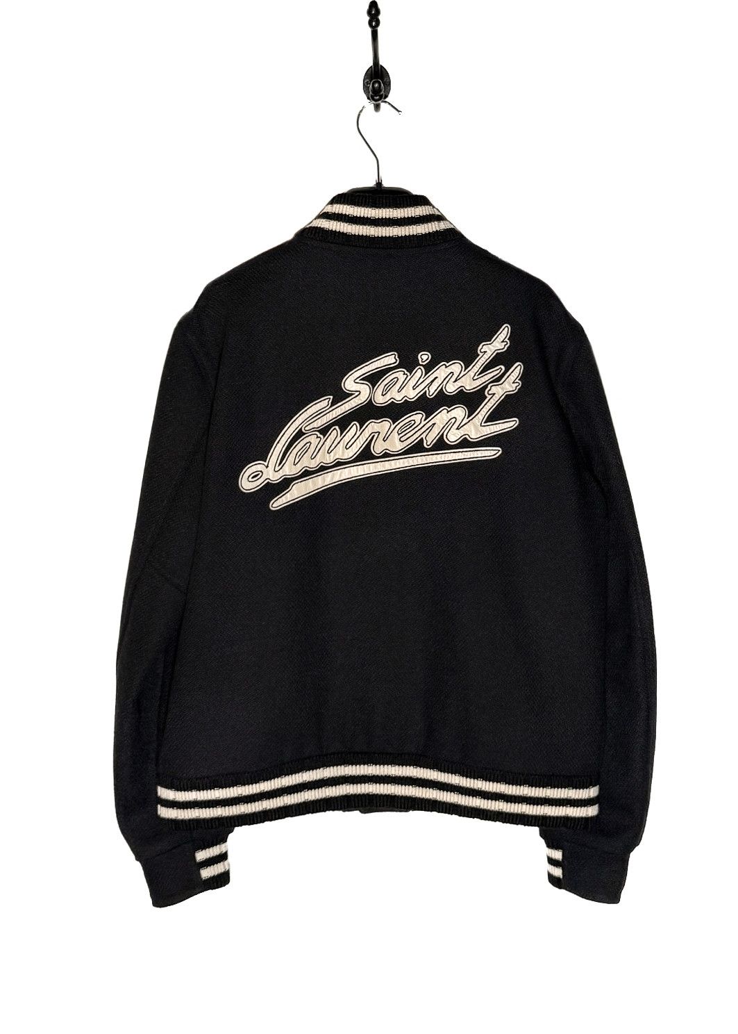 Saint Laurent Paris Saint Laurent Signature Logo Back Teddy Bomber Jacket Size US L / EU 52-54 / 3 - 1 Thumbnail