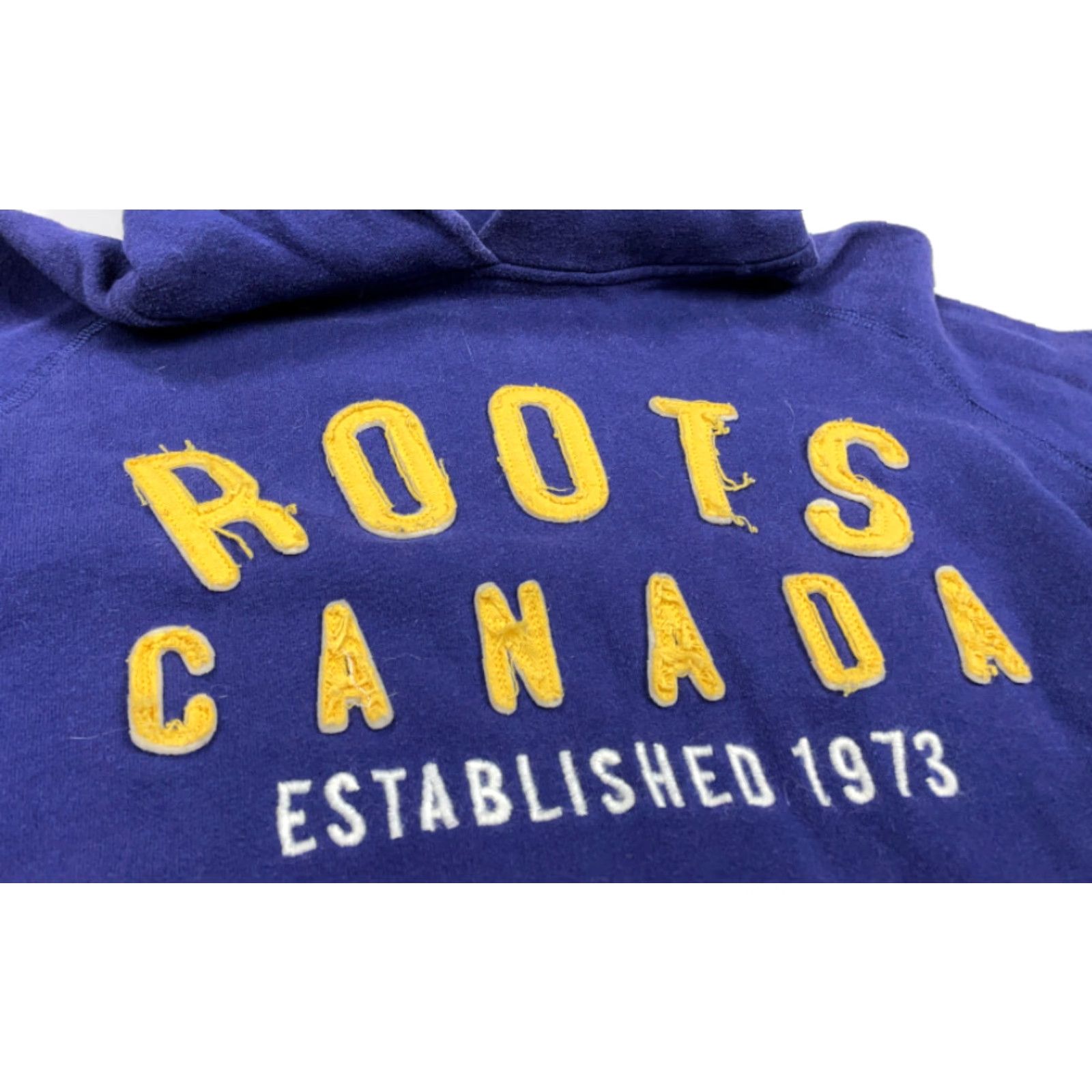 Roots Roots Canada Blue Yellow Embroidered Hoodie Sweatshirt Adult Small Pullover Size US S / EU 44-46 / 1 - 4 Thumbnail