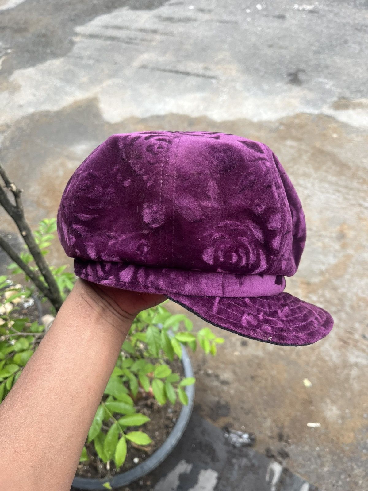Beauty Beast Japanese Cabbie Hat Purple Vintage Size ONE SIZE - 3 Thumbnail