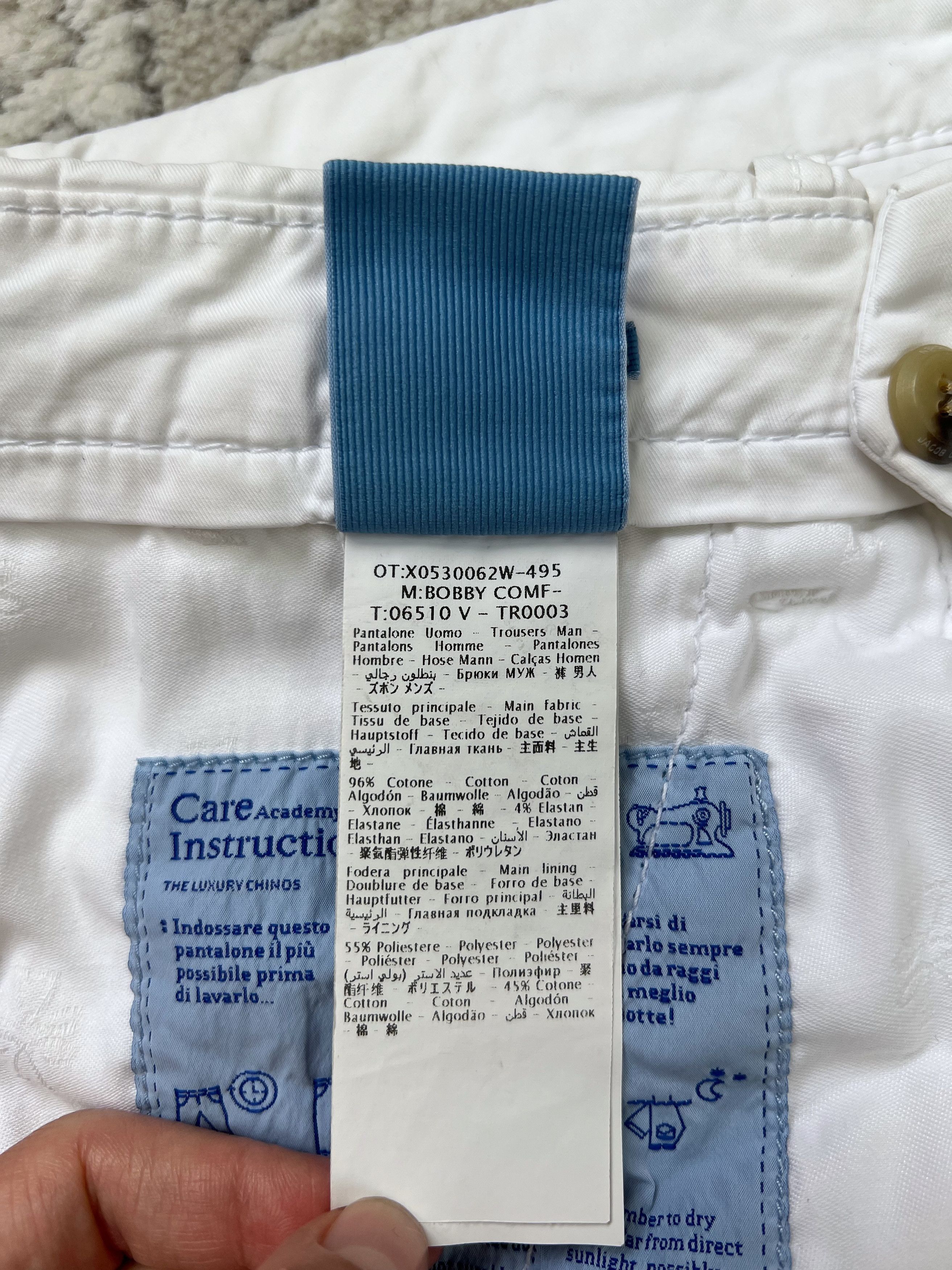 Jacob Cohen Jacob Cohën Bobby Comfort White Luxury Chino Pants 32 Size US 32 / EU 48 - 18 Thumbnail