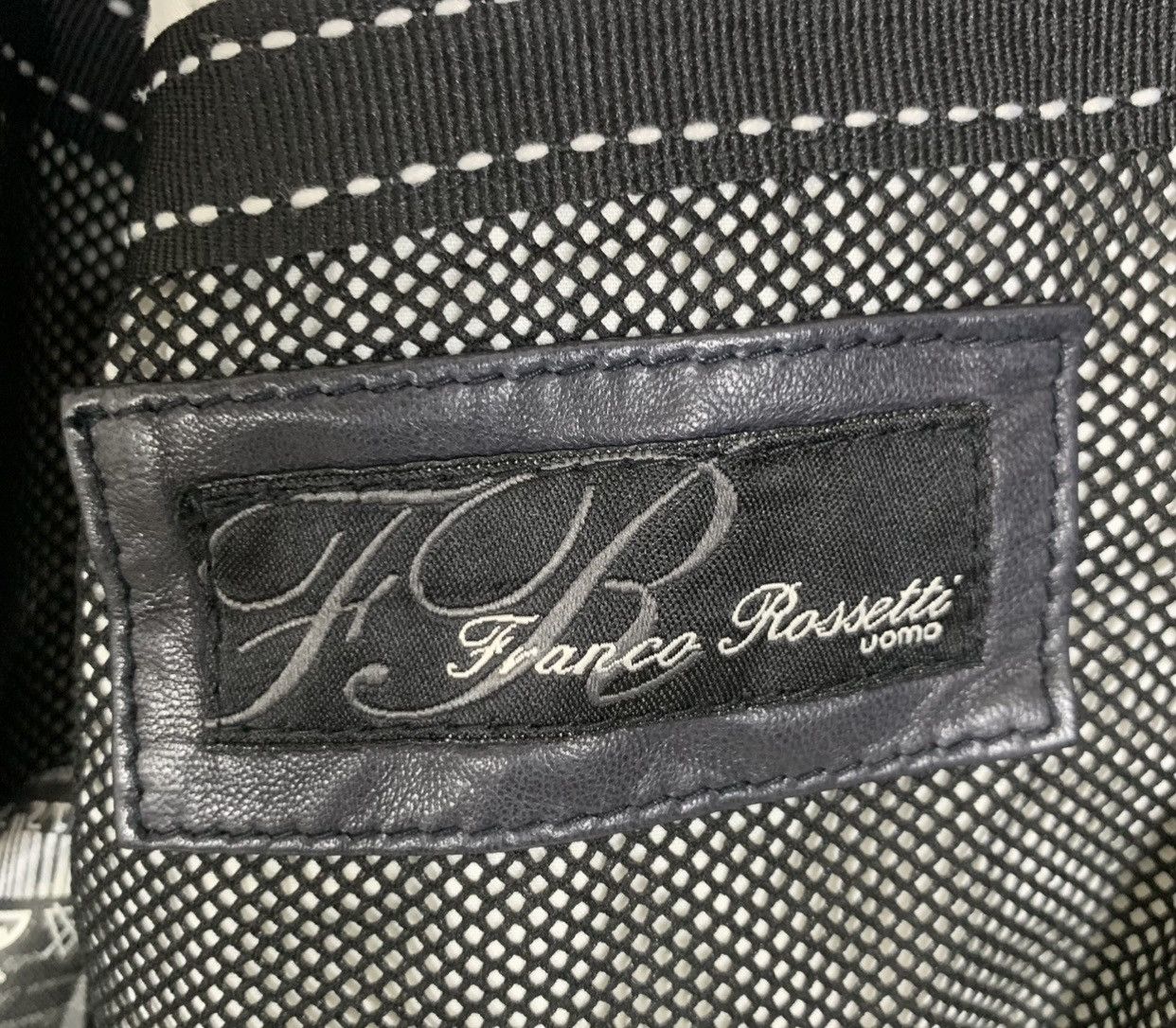 Vintage Franco Rossetti Racing Genuine Leather Jacket Size S