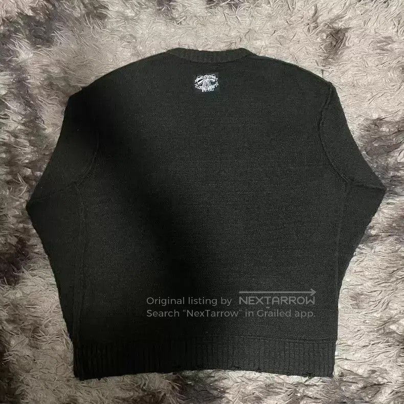 Acne Studios Acne Studios Solid Color Aged Raglan Loose Sweater Dark Gr Size US M / EU 48-50 / 2 - 2 Thumbnail