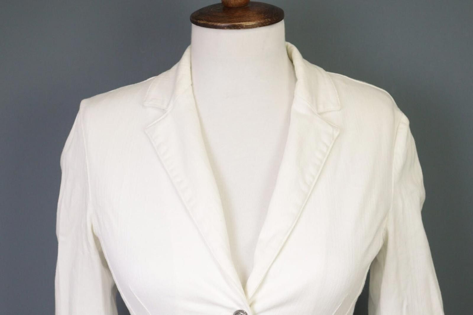 Versace Versace Jeans Couture White Two Blazer Jacket Size 26 / 40 Size 4XL / US 24-26 - 3 Thumbnail