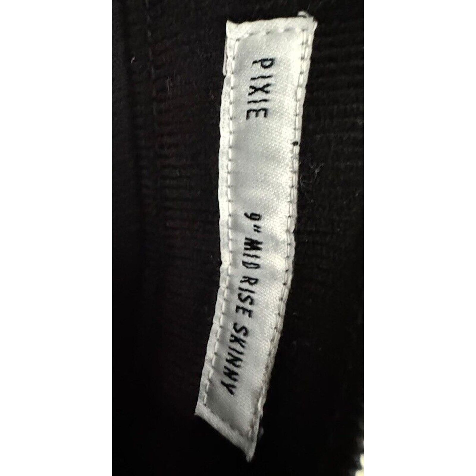 Edwin Edwin Pixie 9” Midrise Corduroy Black Skinny Pants Jeans 25" Size 25" / US 0 / IT 36 - 12 Thumbnail