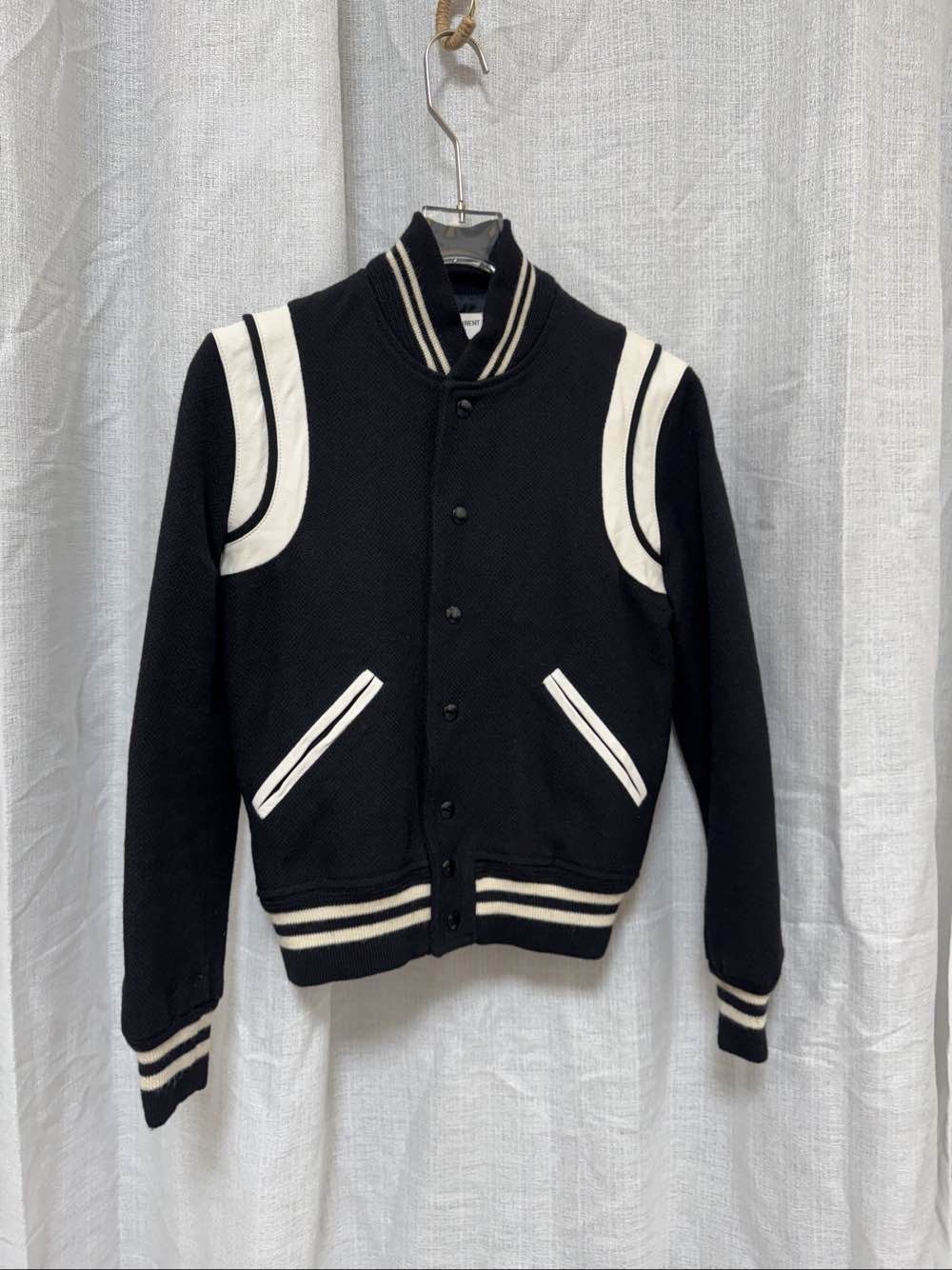 Saint Laurent Paris Saint Laurent Wool Teddy Varsity Jacket Size 40 Size M / US 6-8 / IT 42-44 - 1 Thumbnail