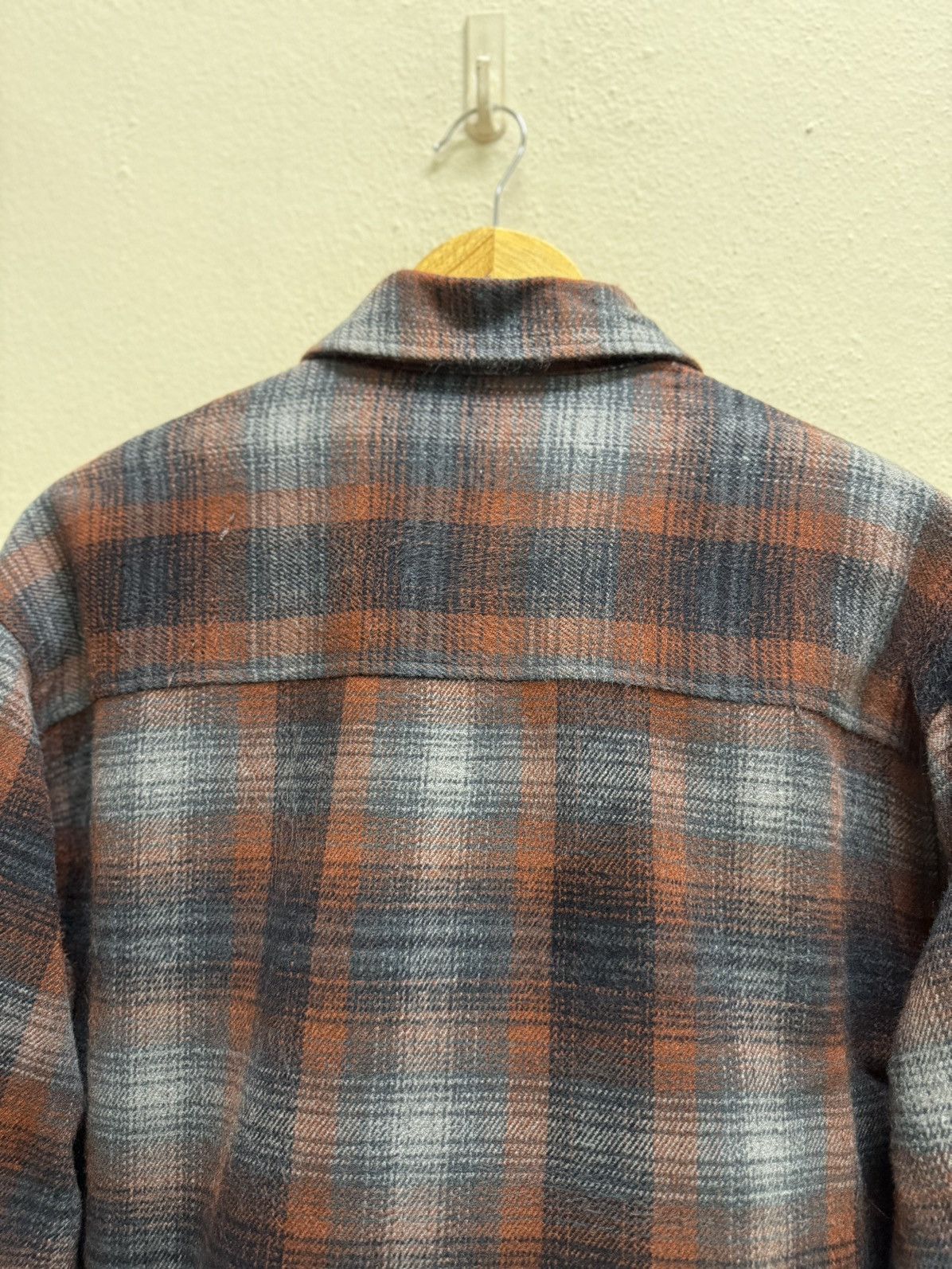 Japanese Brand VINTAGE BOON PAL CHEKERED FLANEL ZIPER QUILTED LINED SHIRT Size US M / EU 48-50 / 2 - 20 Thumbnail