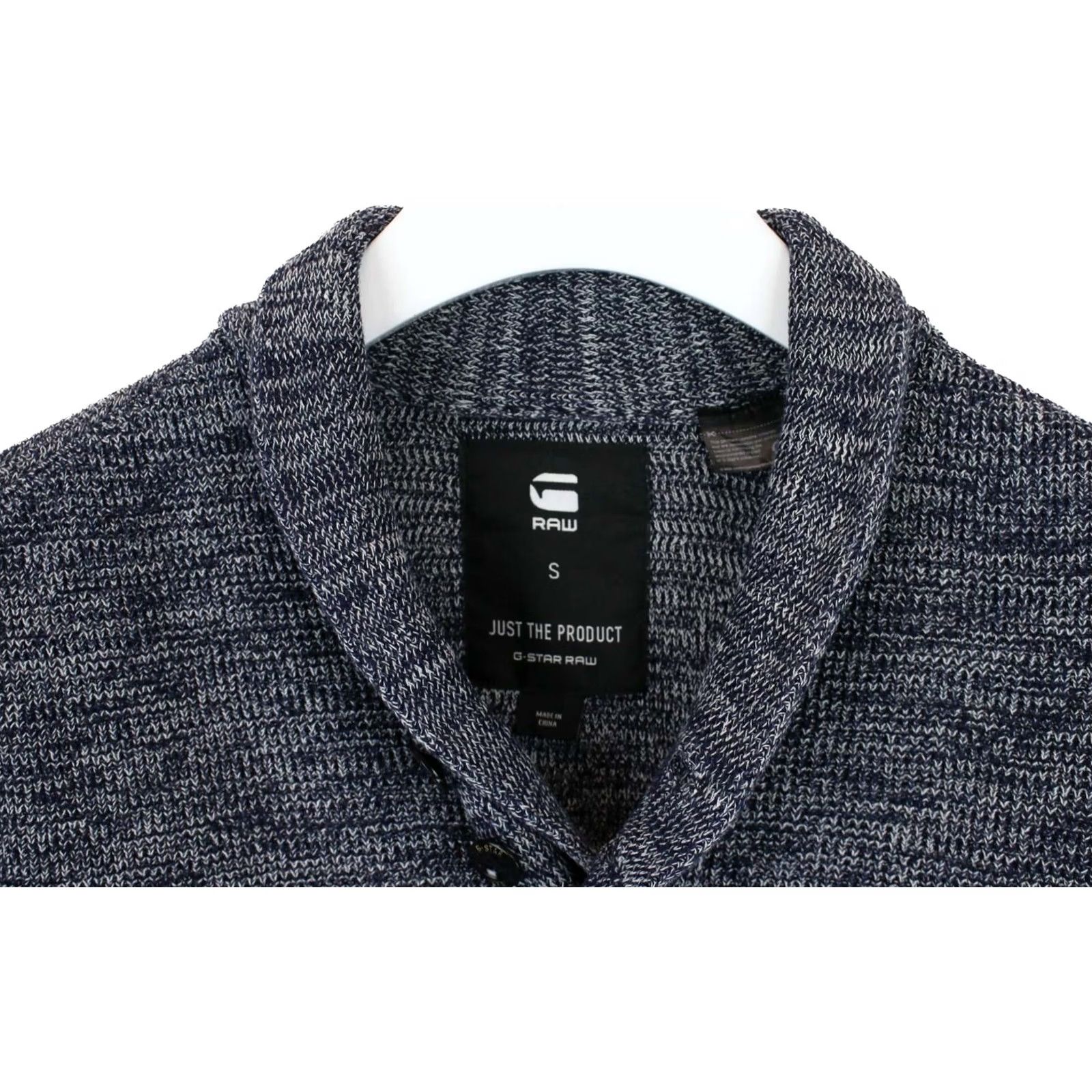 G-Star G-Star Dadin Shawl Collar Knit L/S Pullover Men S Logo Jumper Size US S / EU 44-46 / 1 - 4 Thumbnail