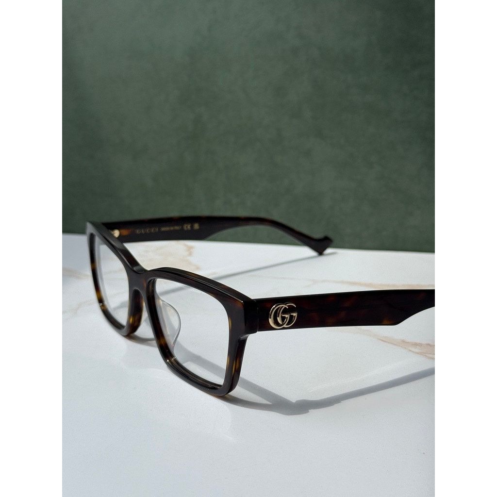 Gucci NEW Gucci GG1476OK Havana Brown Cat Eye Eyeglasses Frames Size ONE SIZE - 5 Thumbnail